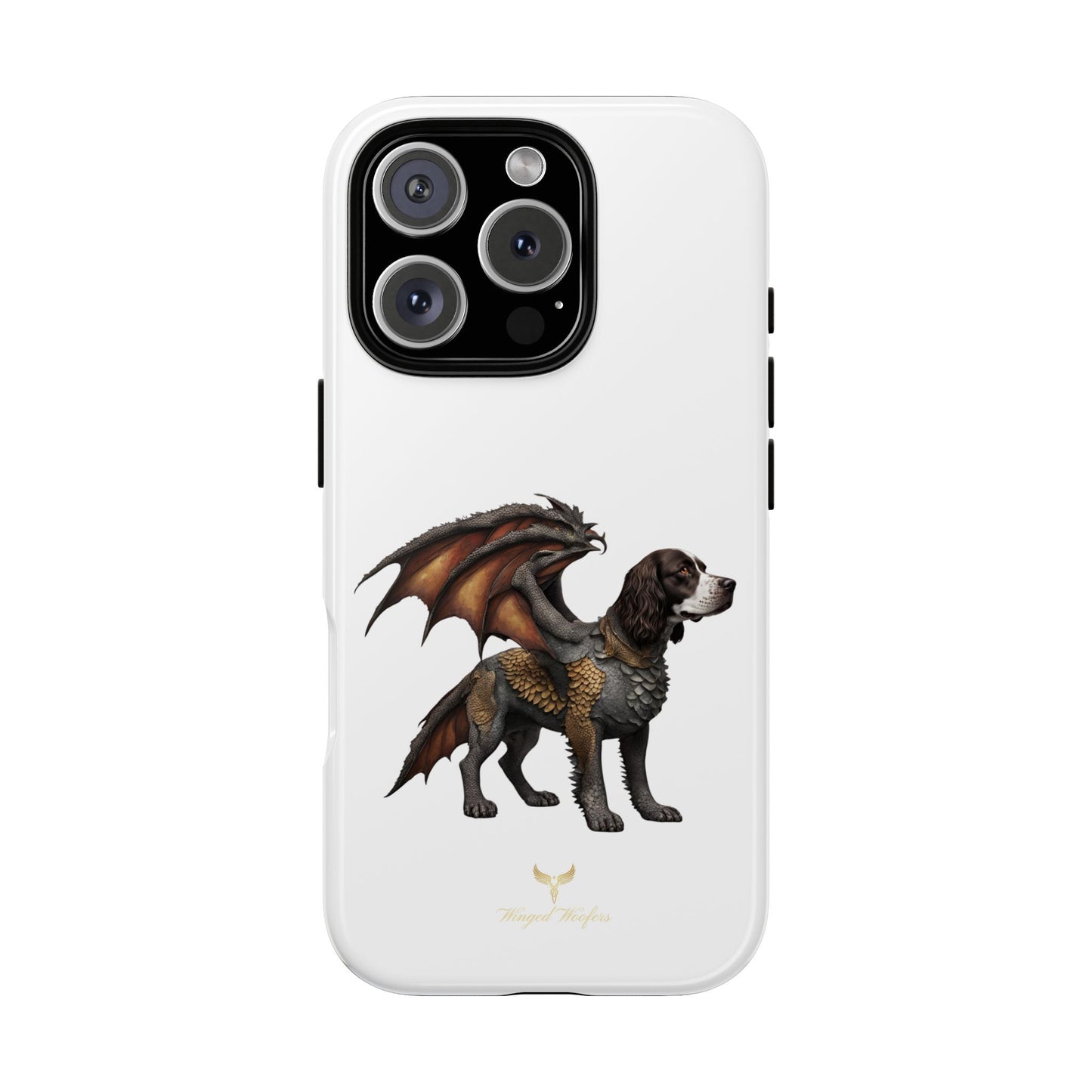 Fantasy Springer Spaniel as a Dragon Phone Case - Tough Cases for Pet Lovers