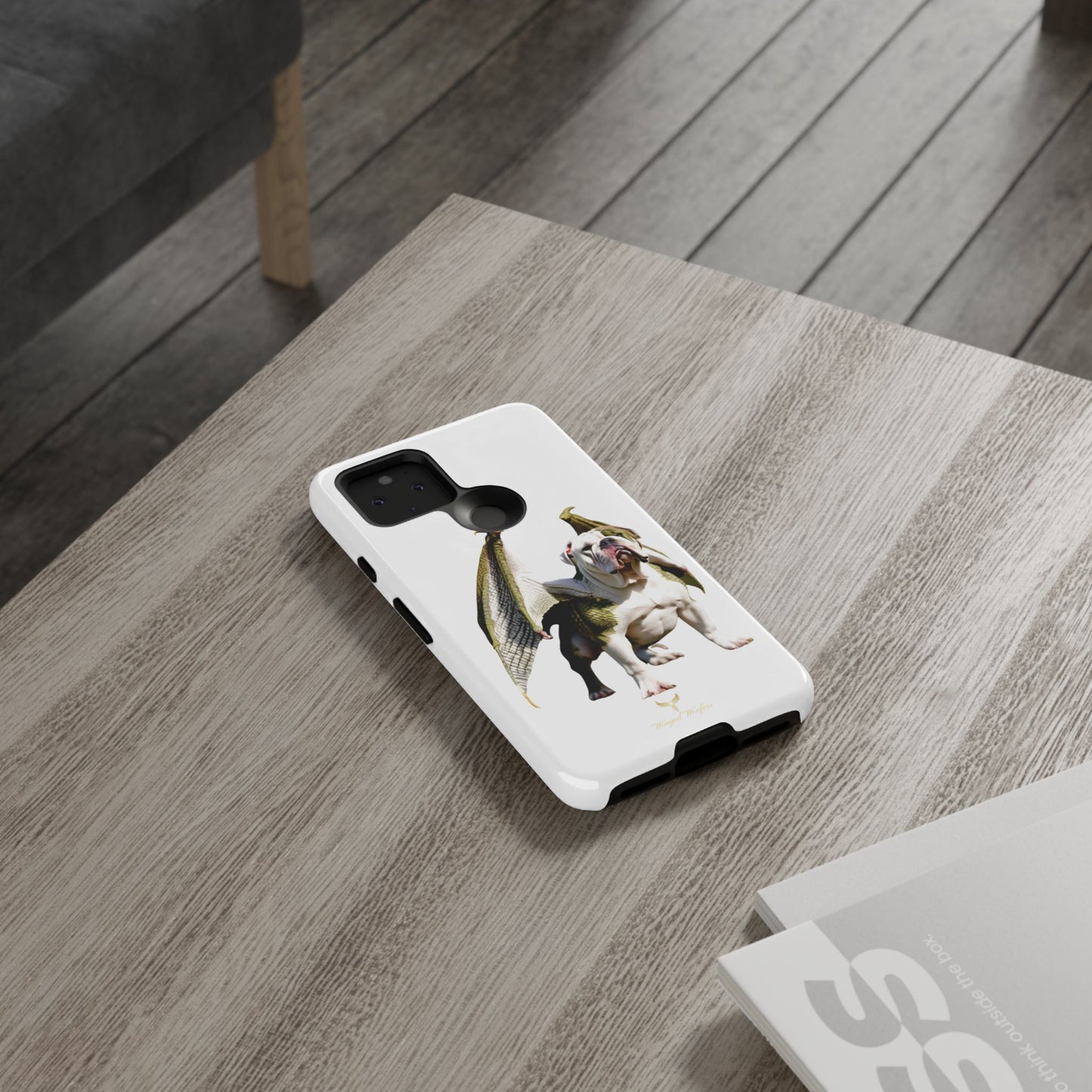 English Bulldog Dragon Phone Case - Tough & Unique Design