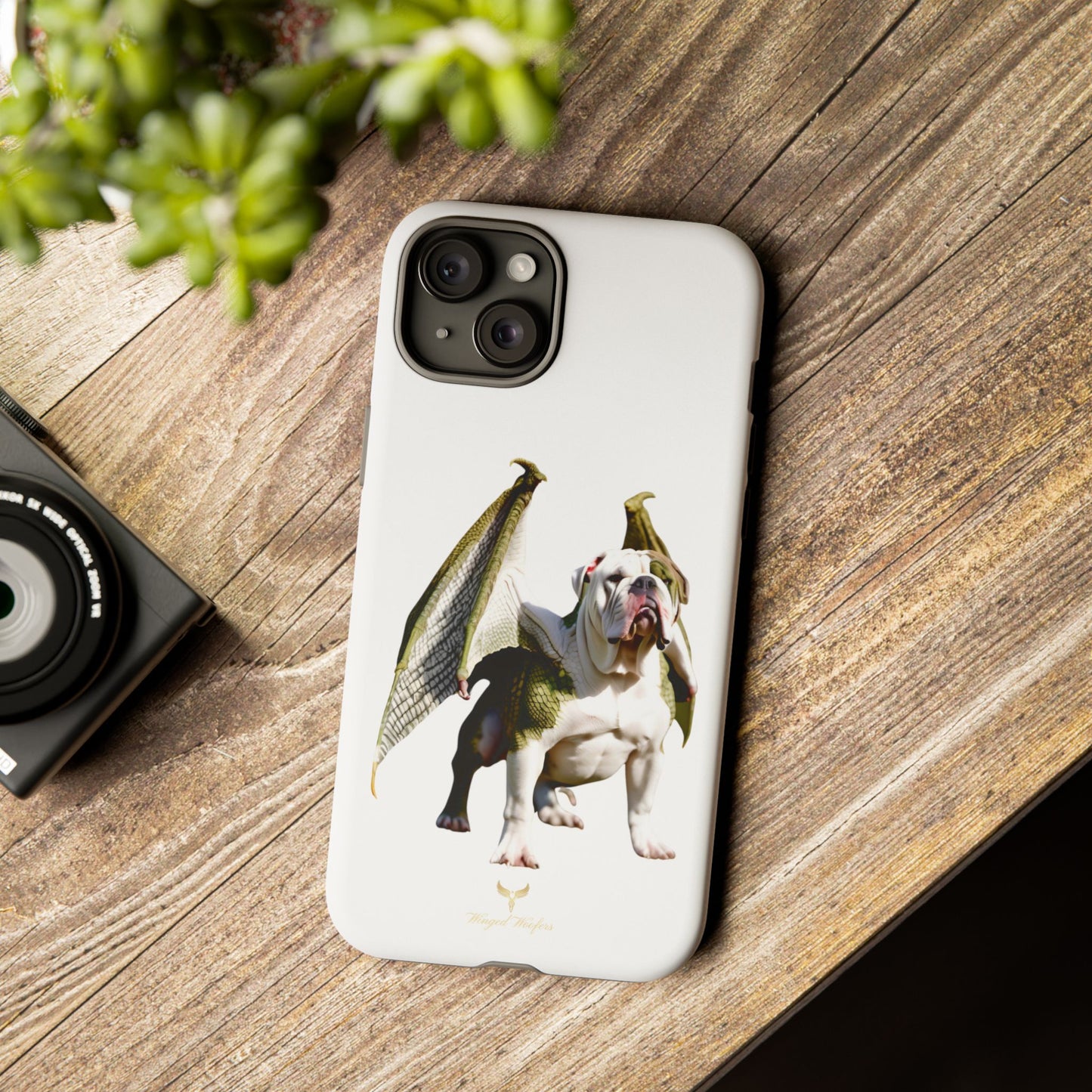 English Bulldog Dragon Phone Case - Tough & Unique Design