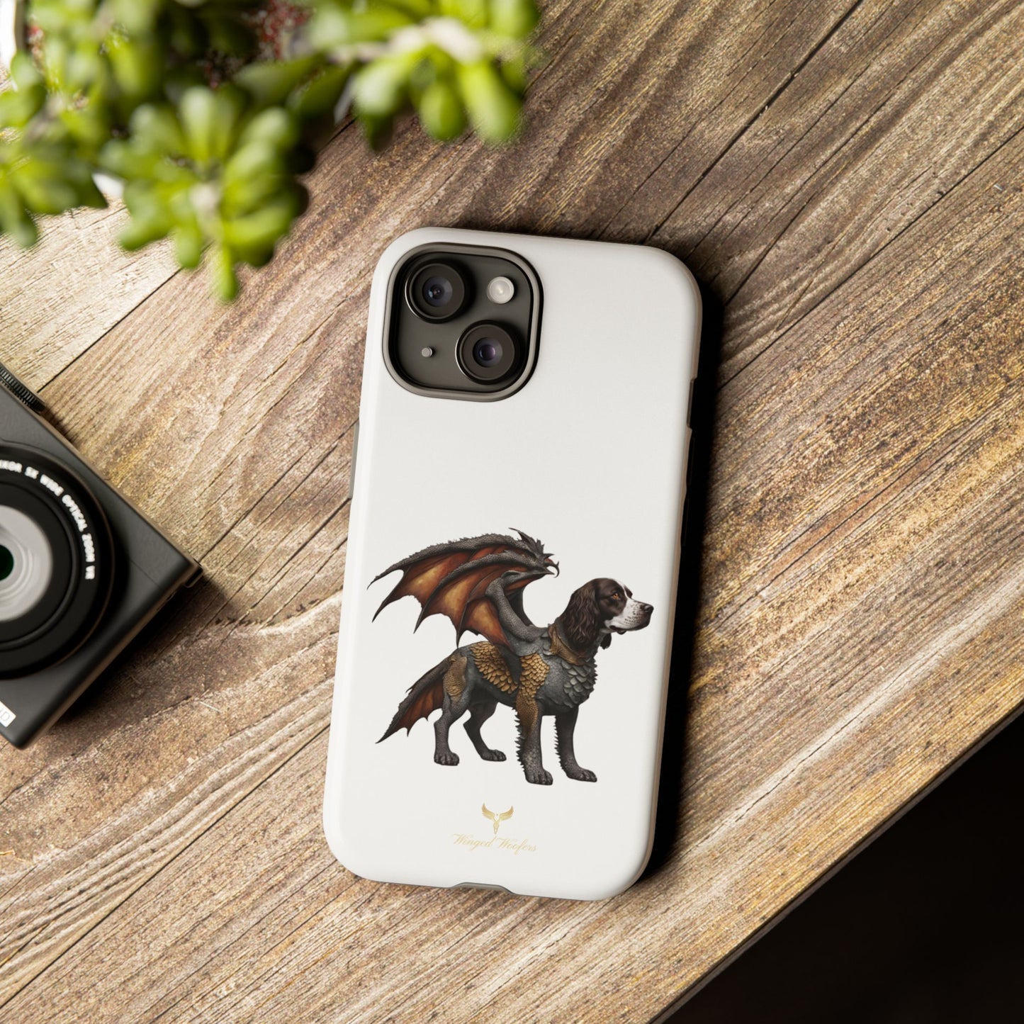 Fantasy Springer Spaniel as a Dragon Phone Case - Tough Cases for Pet Lovers