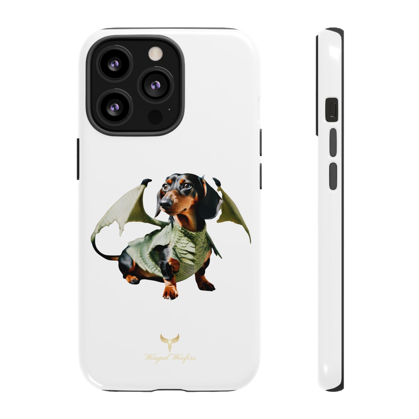 Whimsical Dragon Dog Phone Case - Tough Cases for Pet Lovers