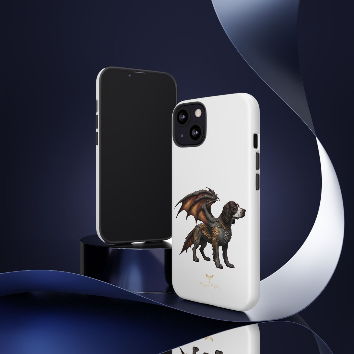 Fantasy Springer Spaniel as a Dragon Phone Case - Tough Cases for Pet Lovers