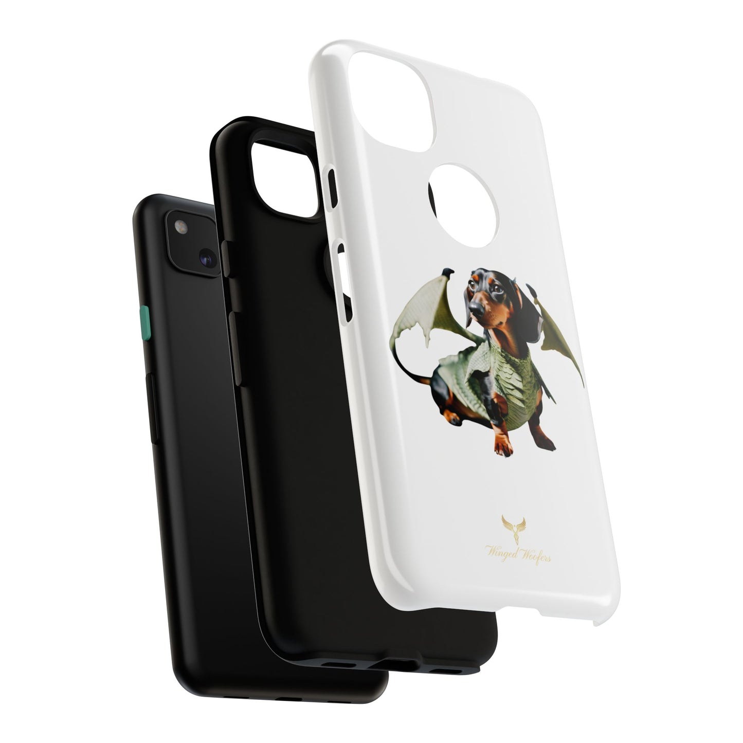 Whimsical Dragon Dog Phone Case - Tough Cases for Pet Lovers