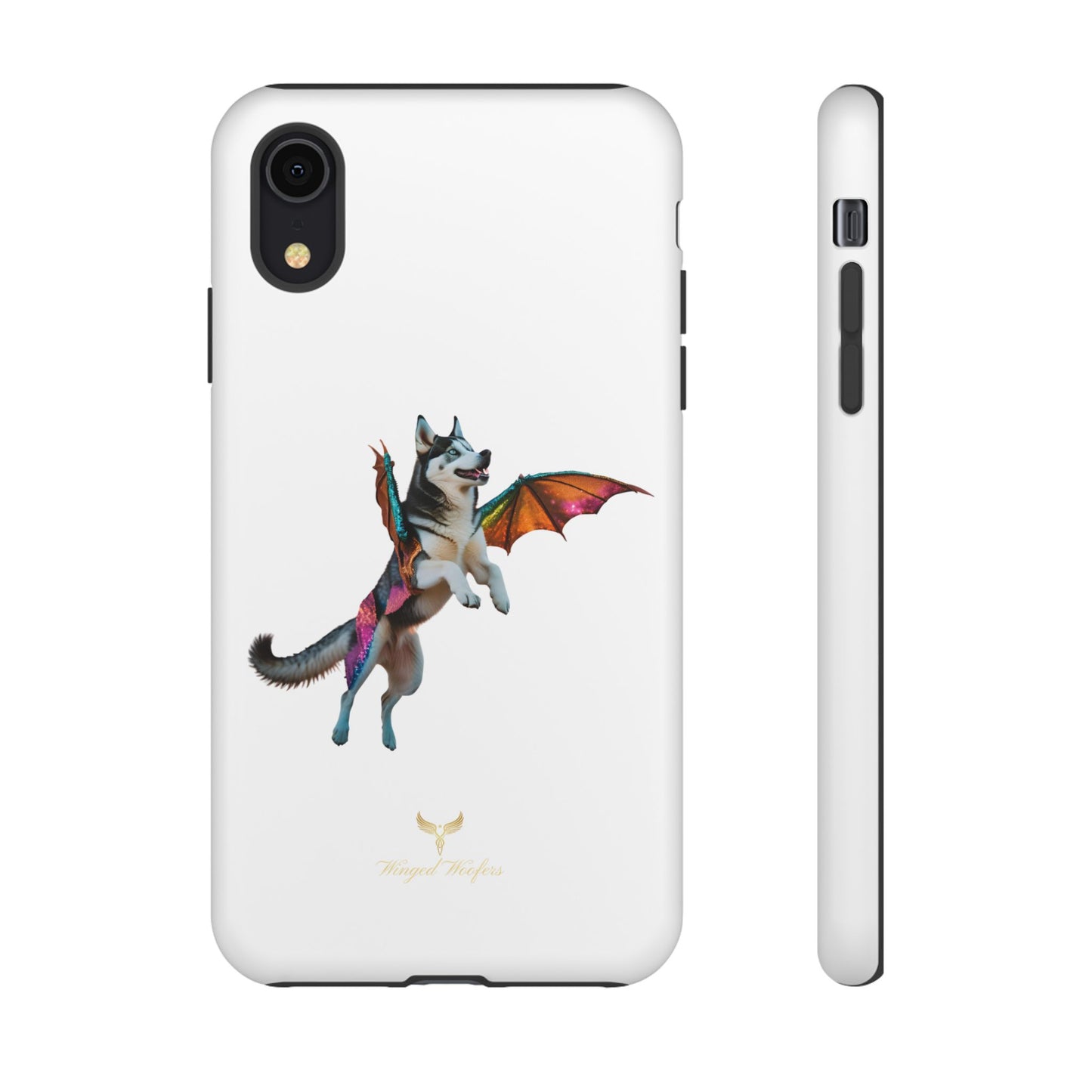 Magical Husky Pet Phone Case - Winged Dog Design | Tough Cases | Unique Animal Lover Gift