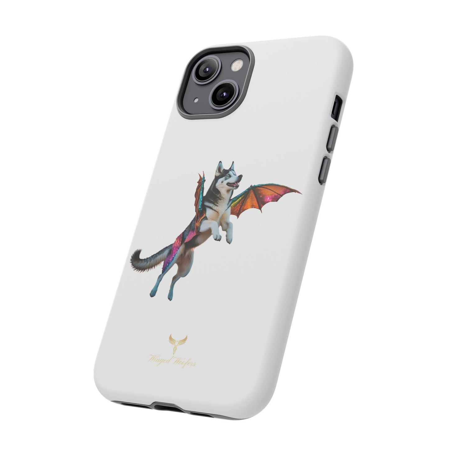 Magical Husky Pet Phone Case - Winged Dog Design | Tough Cases | Unique Animal Lover Gift