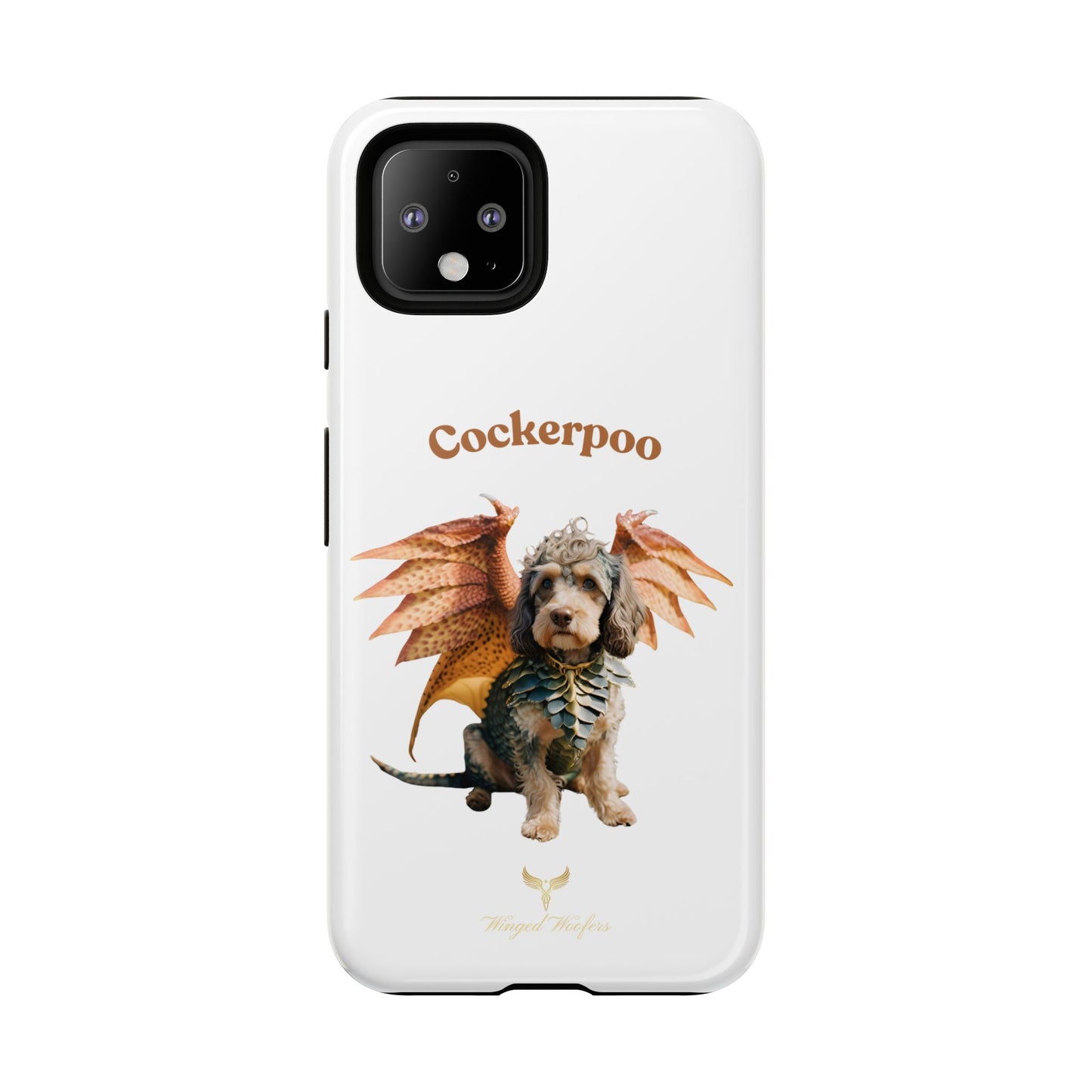 Cockerpoo Dragon Phone Case – Tough & Whimsical Pet Lover Gift