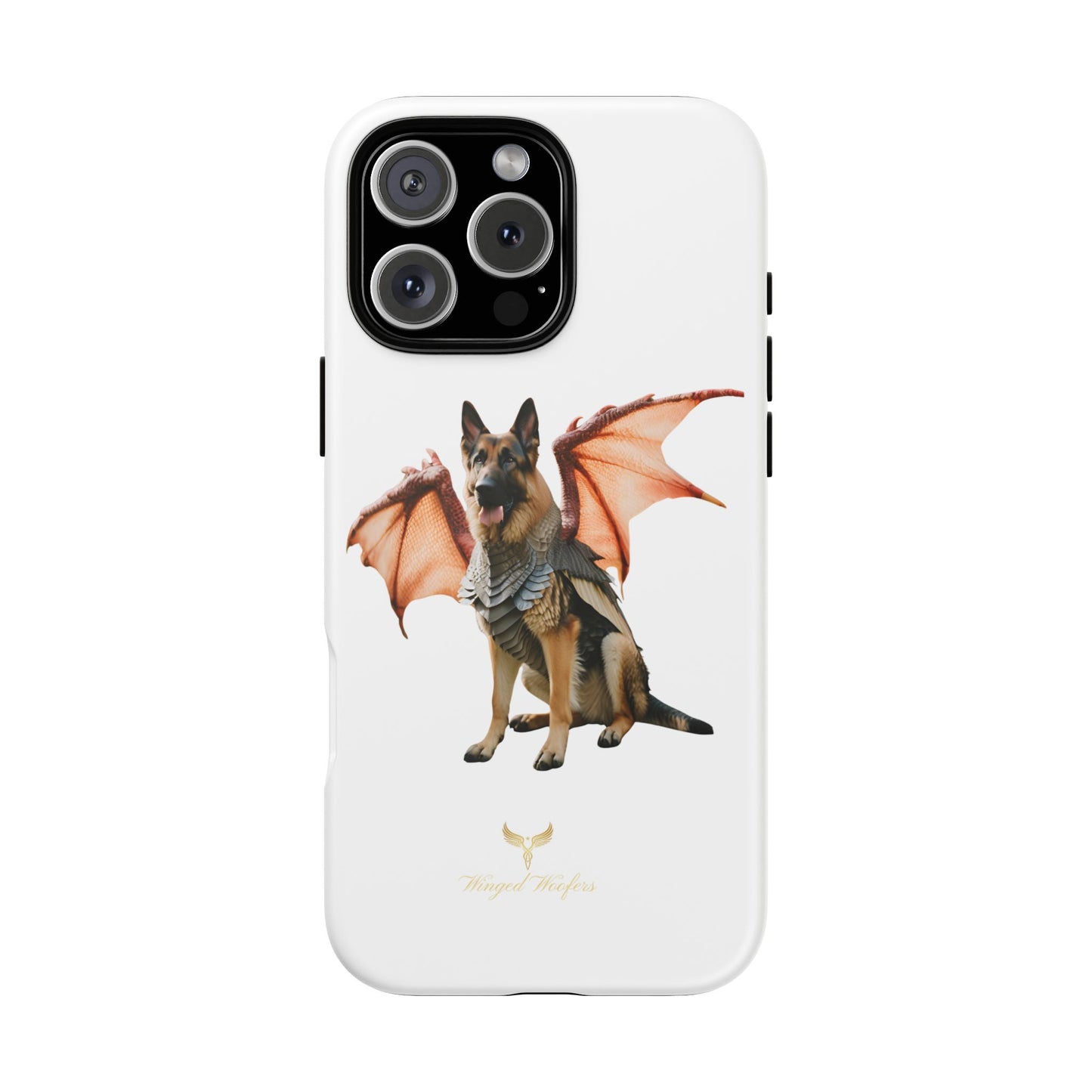 Mythical German Shepherd with Wings Dog iPhone Case | Tough Cases for Pet Lovers