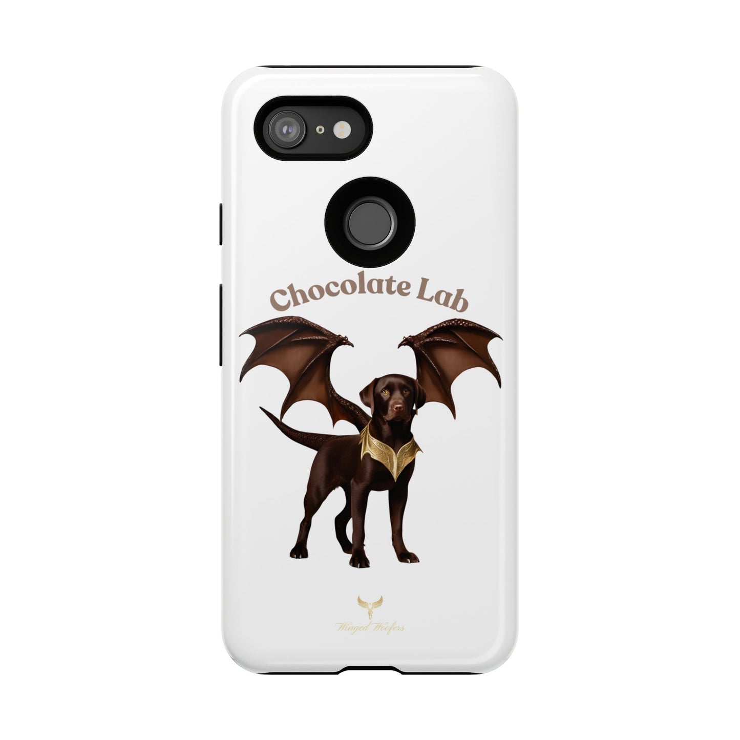 Chocolate Lab Dragon Phone Case - Tough & Stylish for Dog Lovers