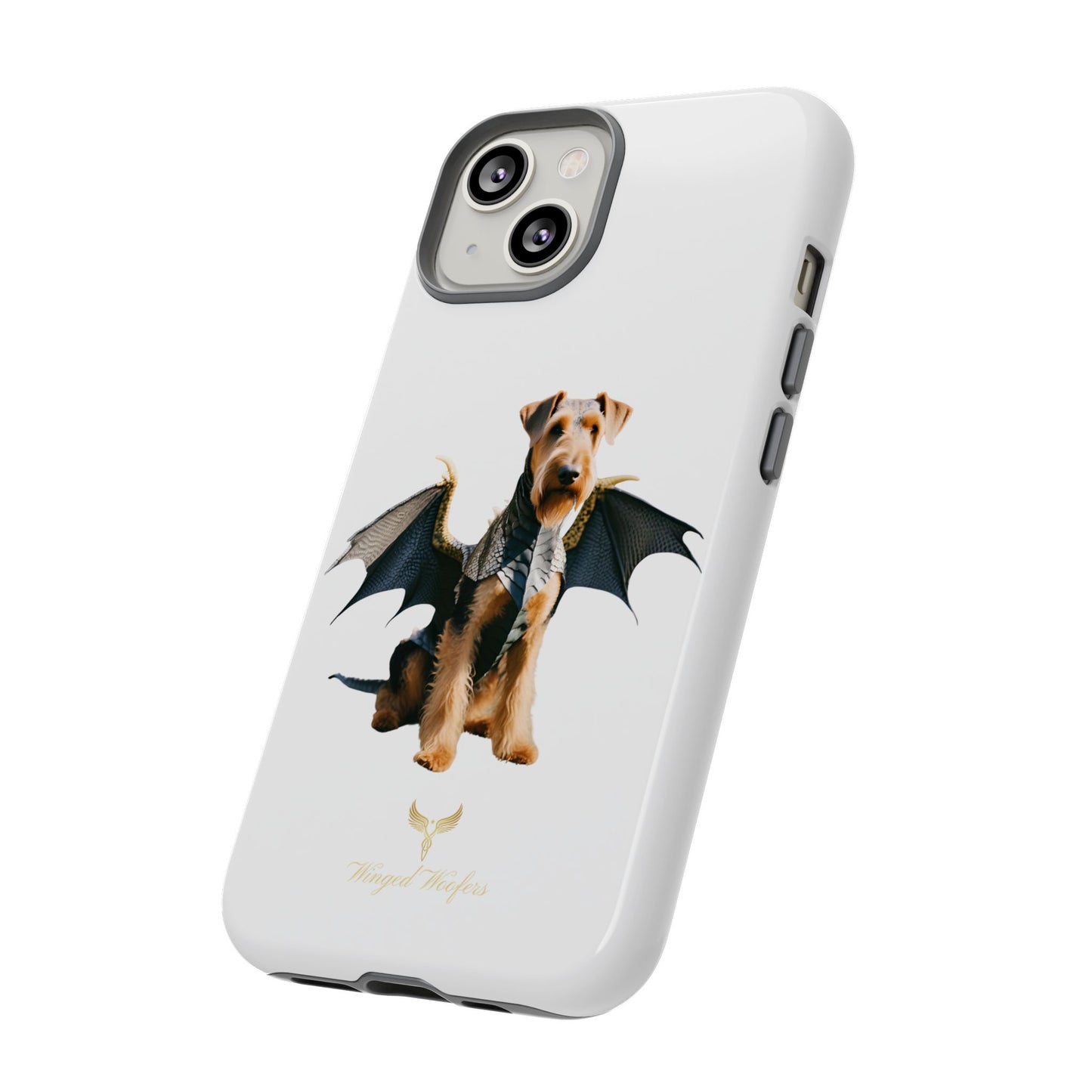 Cool Dragon Airedale Terrier Dog Phone Case - Tough Cases for Pet Lovers