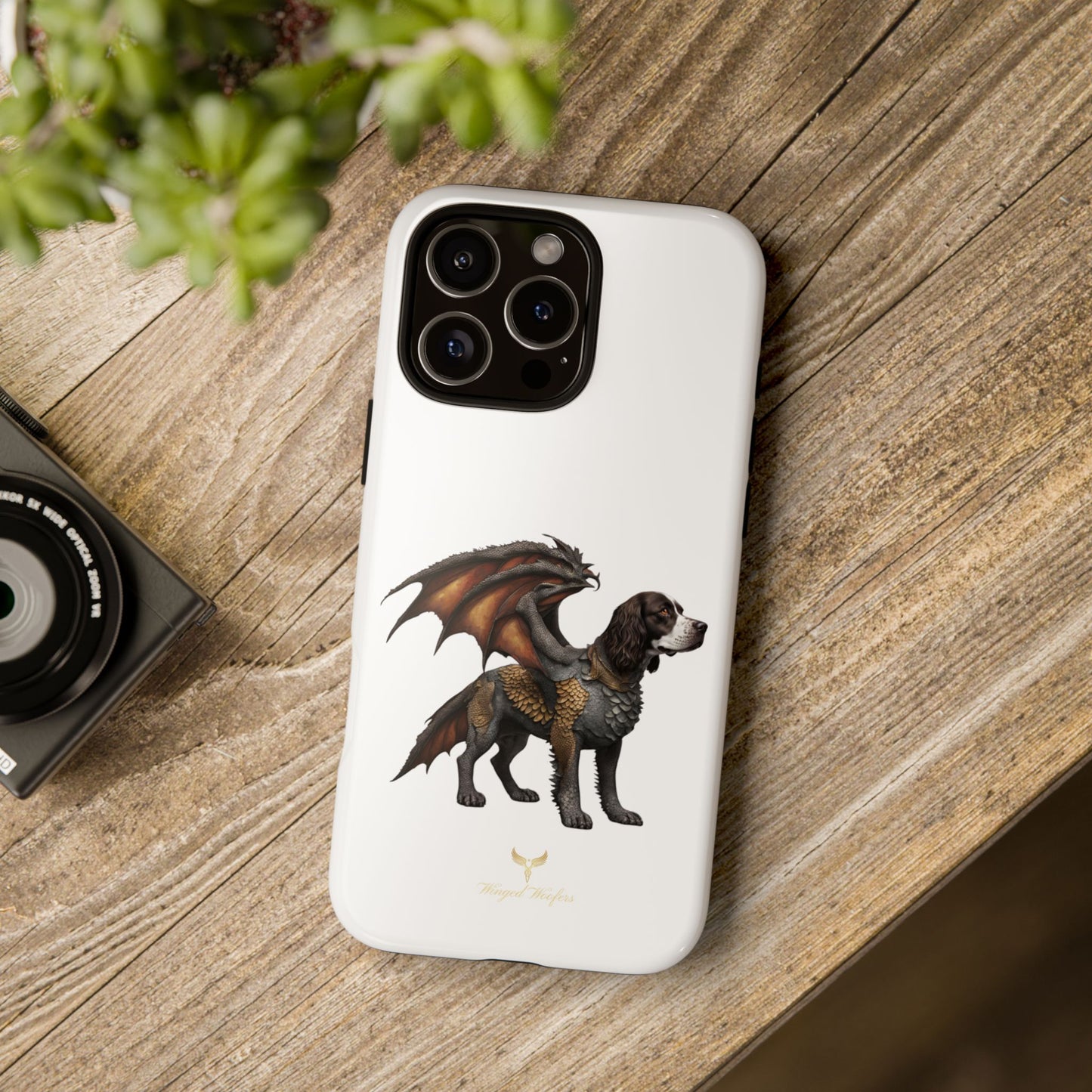 Fantasy Springer Spaniel as a Dragon Phone Case - Tough Cases for Pet Lovers