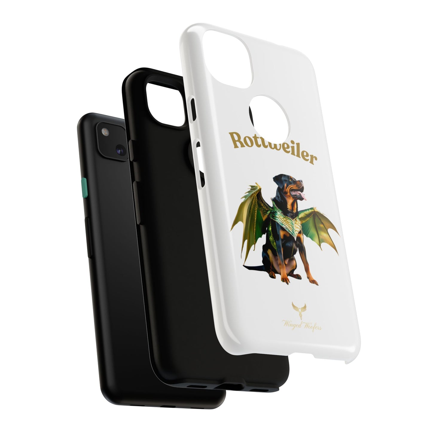 Rottweiler Dragon Wings Phone Case - Tough Cases for Dog Lovers