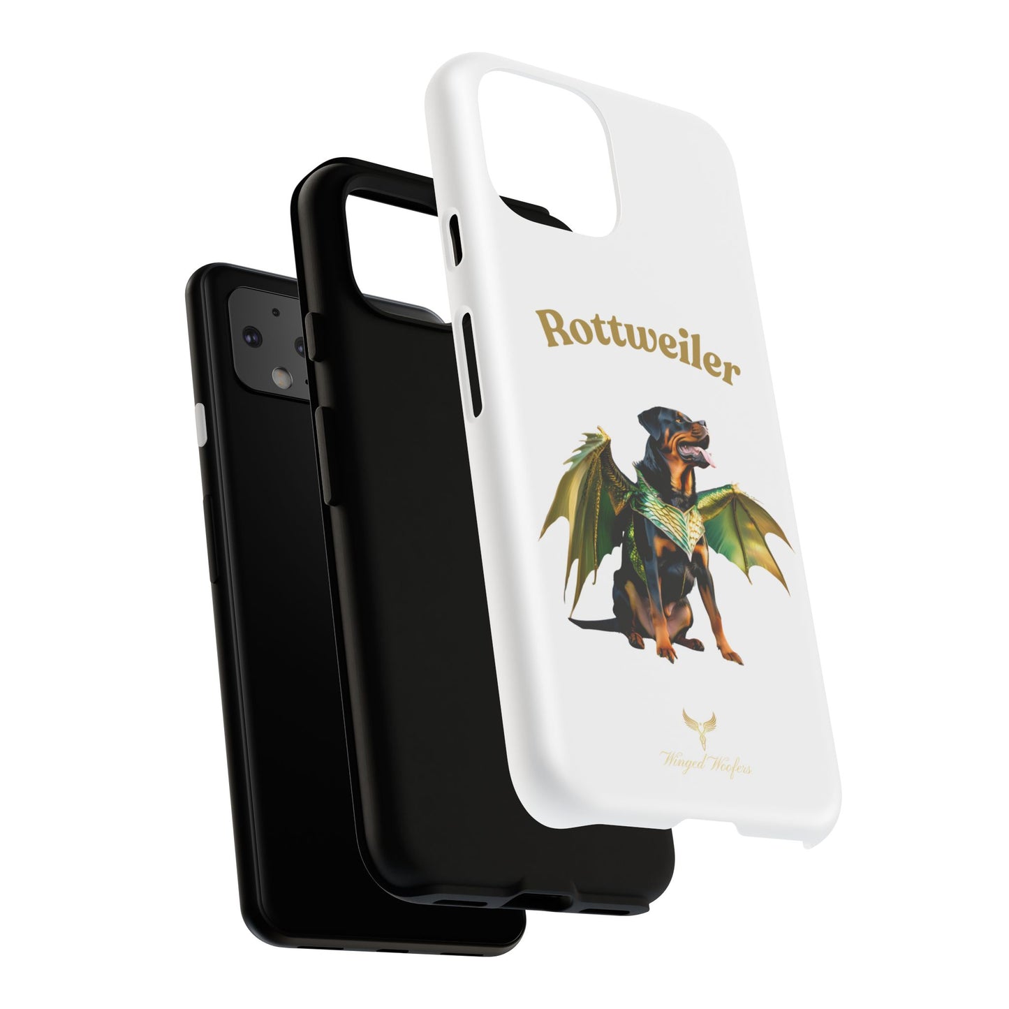 Rottweiler Dragon Wings Phone Case - Tough Cases for Dog Lovers