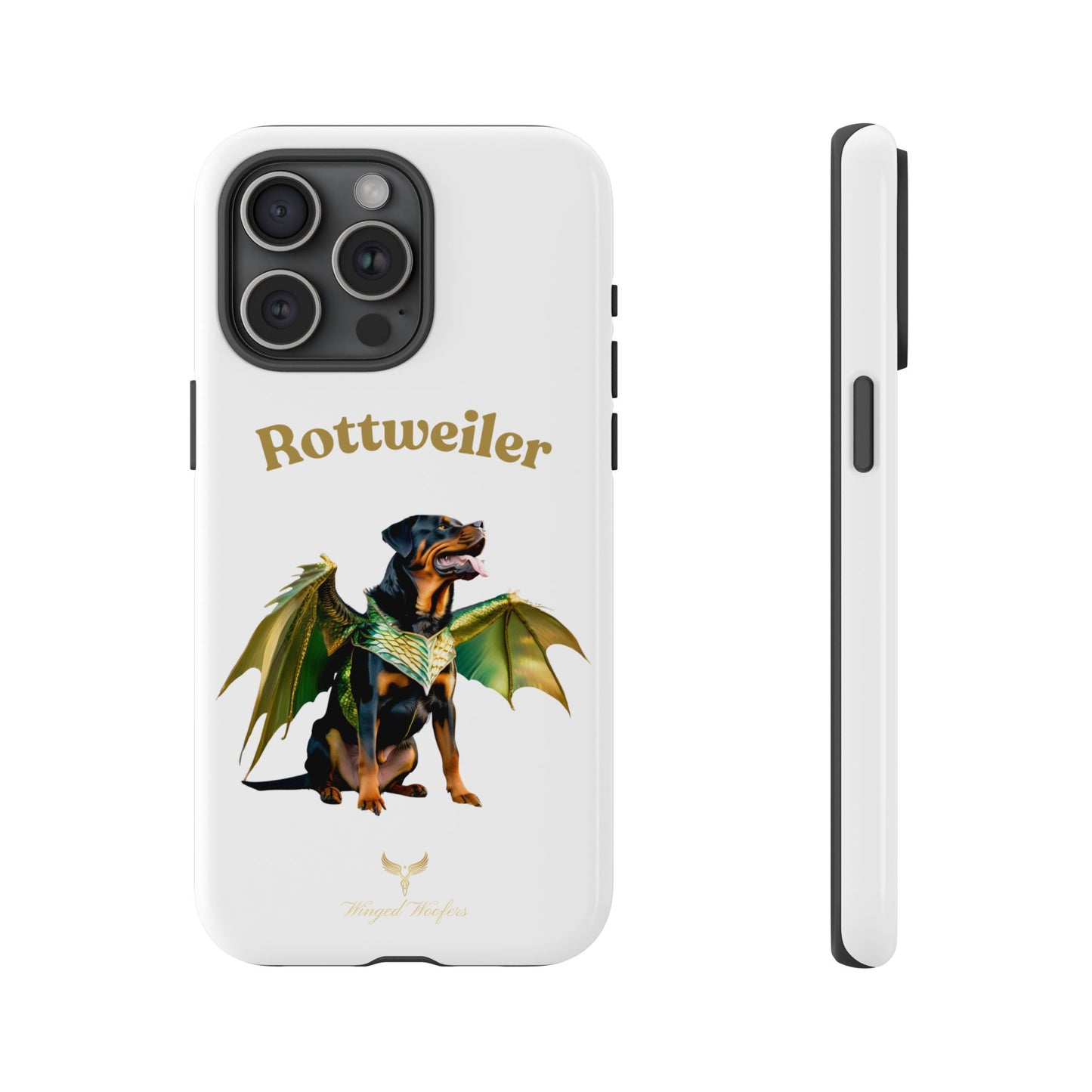 Rottweiler Dragon Wings Phone Case - Tough Cases for Dog Lovers