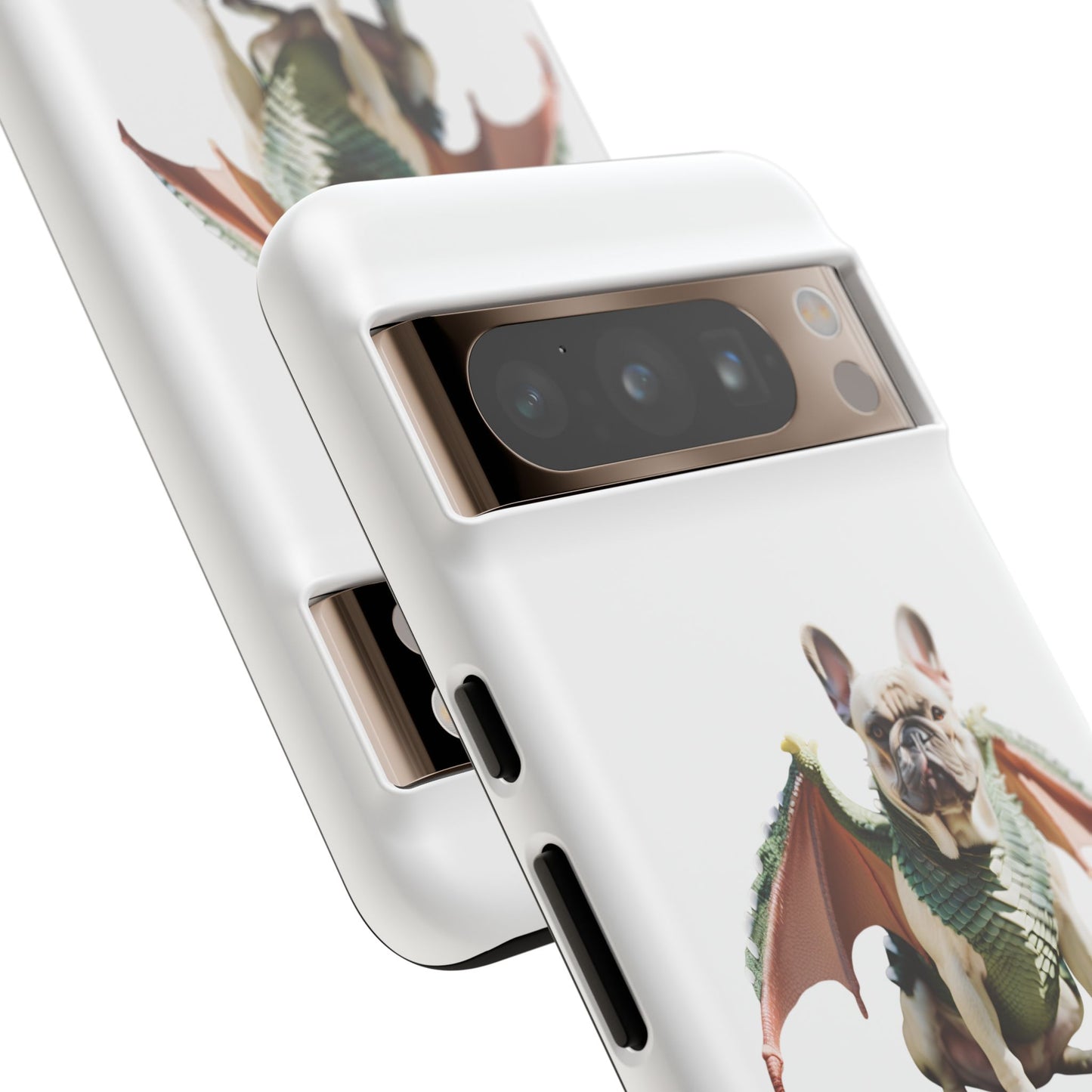 Fantasy French Bulldog Pet Phone Case with Dog in Wings Design