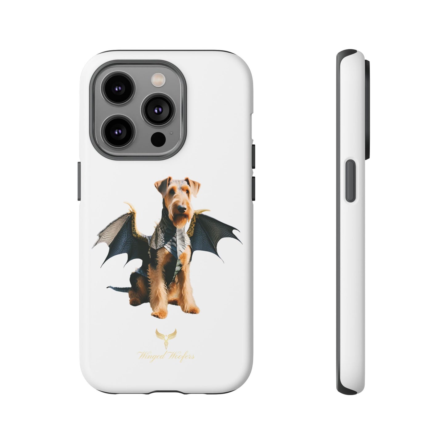 Cool Dragon Airedale Terrier Dog Phone Case - Tough Cases for Pet Lovers