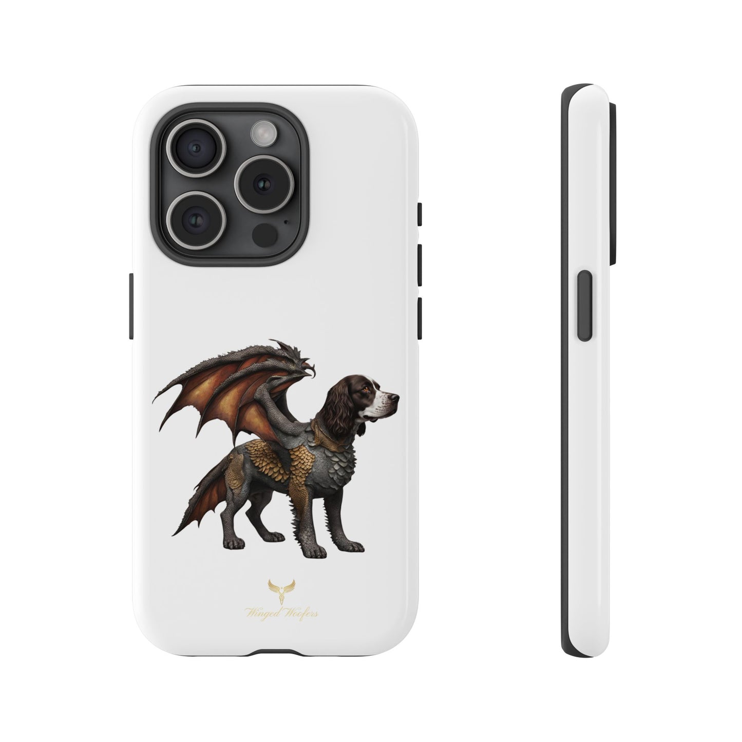 Fantasy Springer Spaniel as a Dragon Phone Case - Tough Cases for Pet Lovers