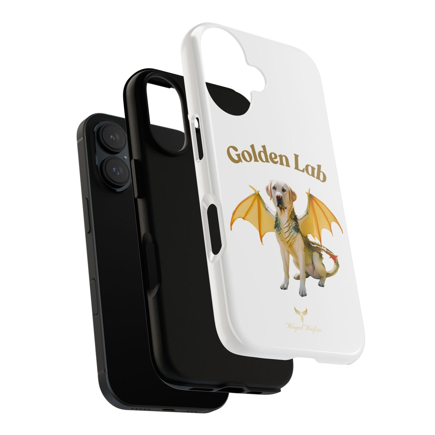 Golden Lab Dragon Phone Case - Tough Protection with a Fun Twist