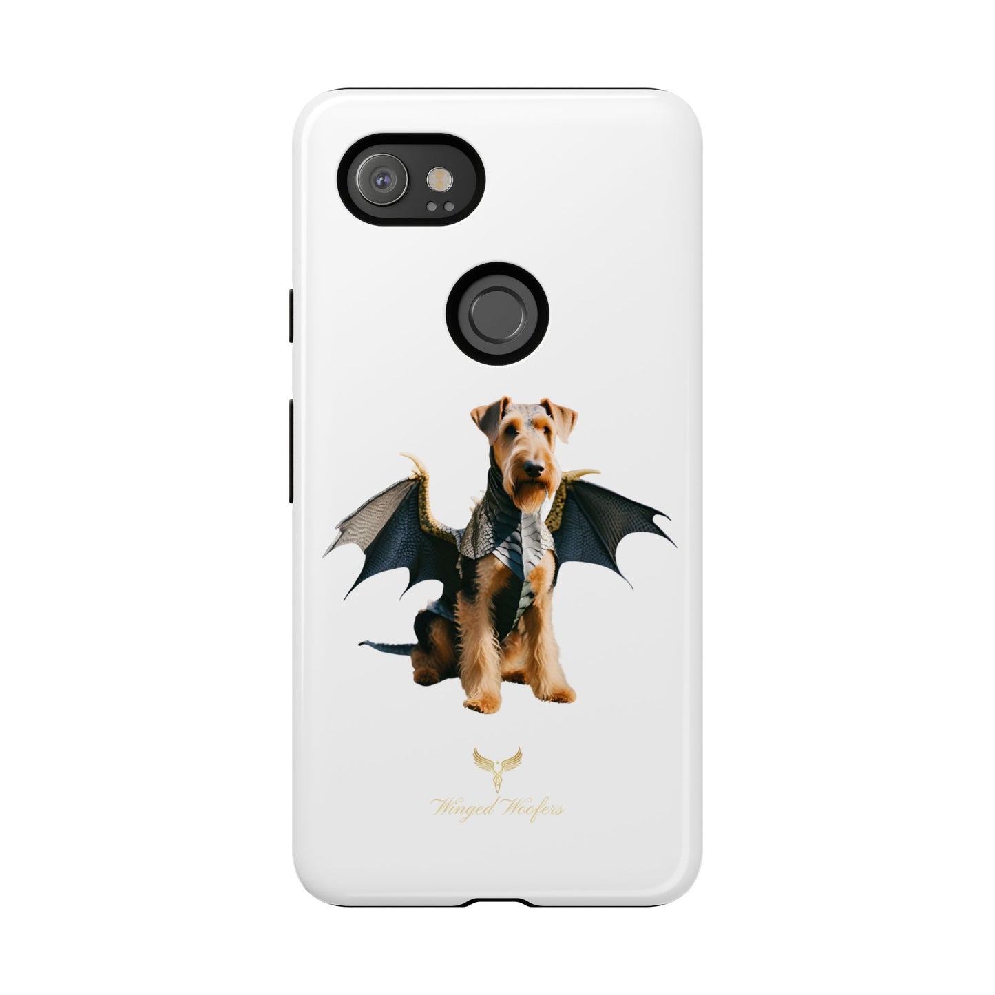 Cool Dragon Airedale Terrier Dog Phone Case - Tough Cases for Pet Lovers