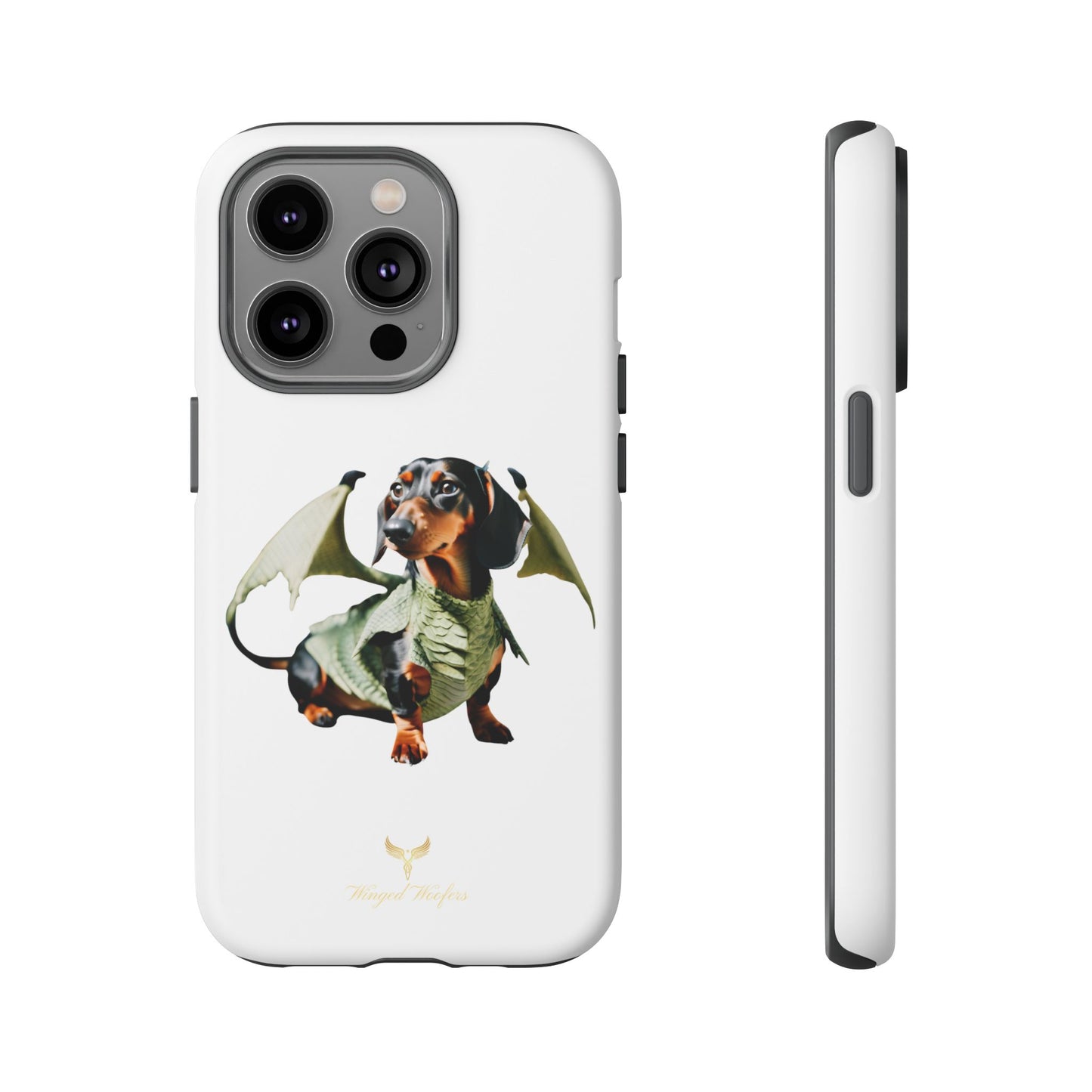 Whimsical Dragon Dog Phone Case - Tough Cases for Pet Lovers