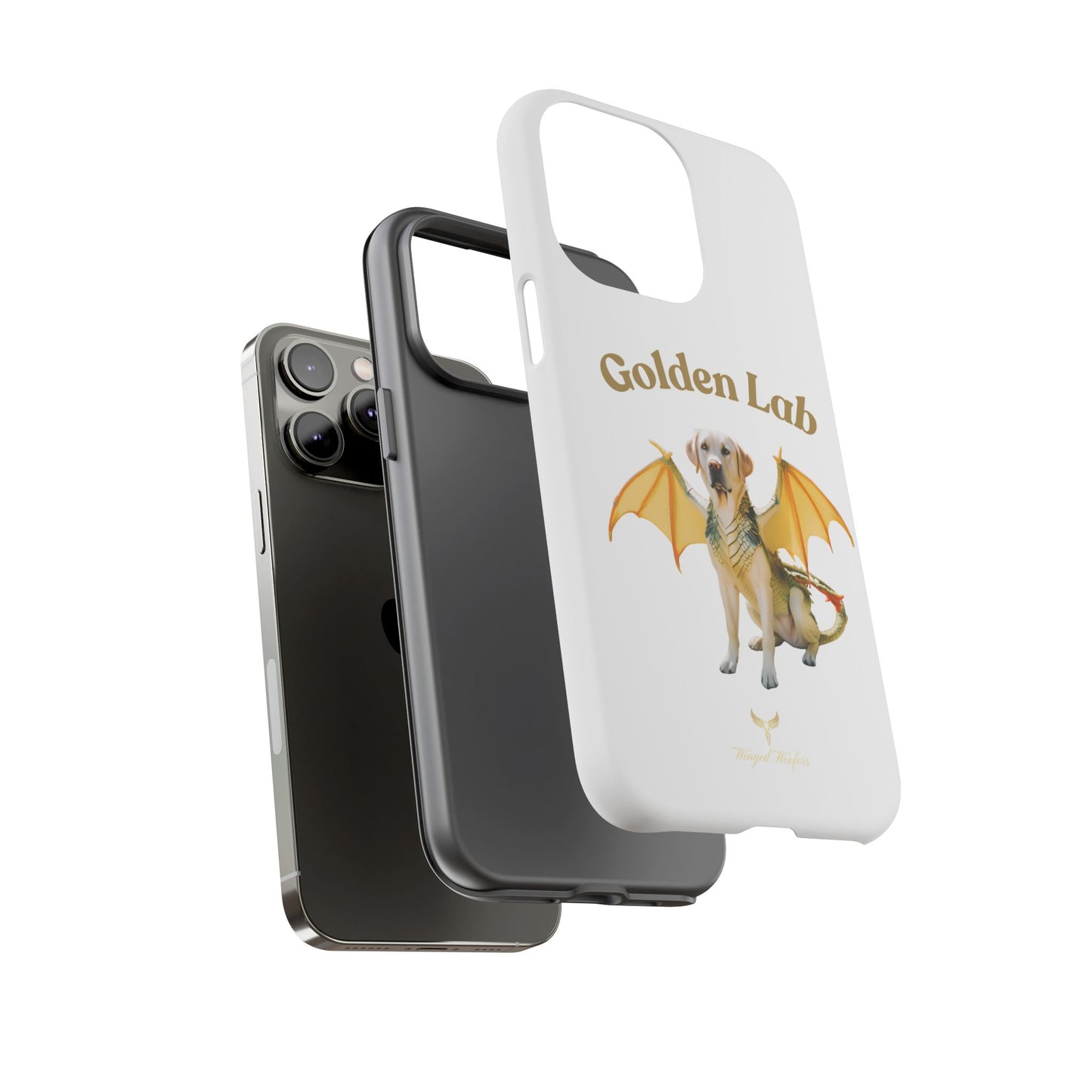 Golden Lab Dragon Phone Case - Tough Protection with a Fun Twist