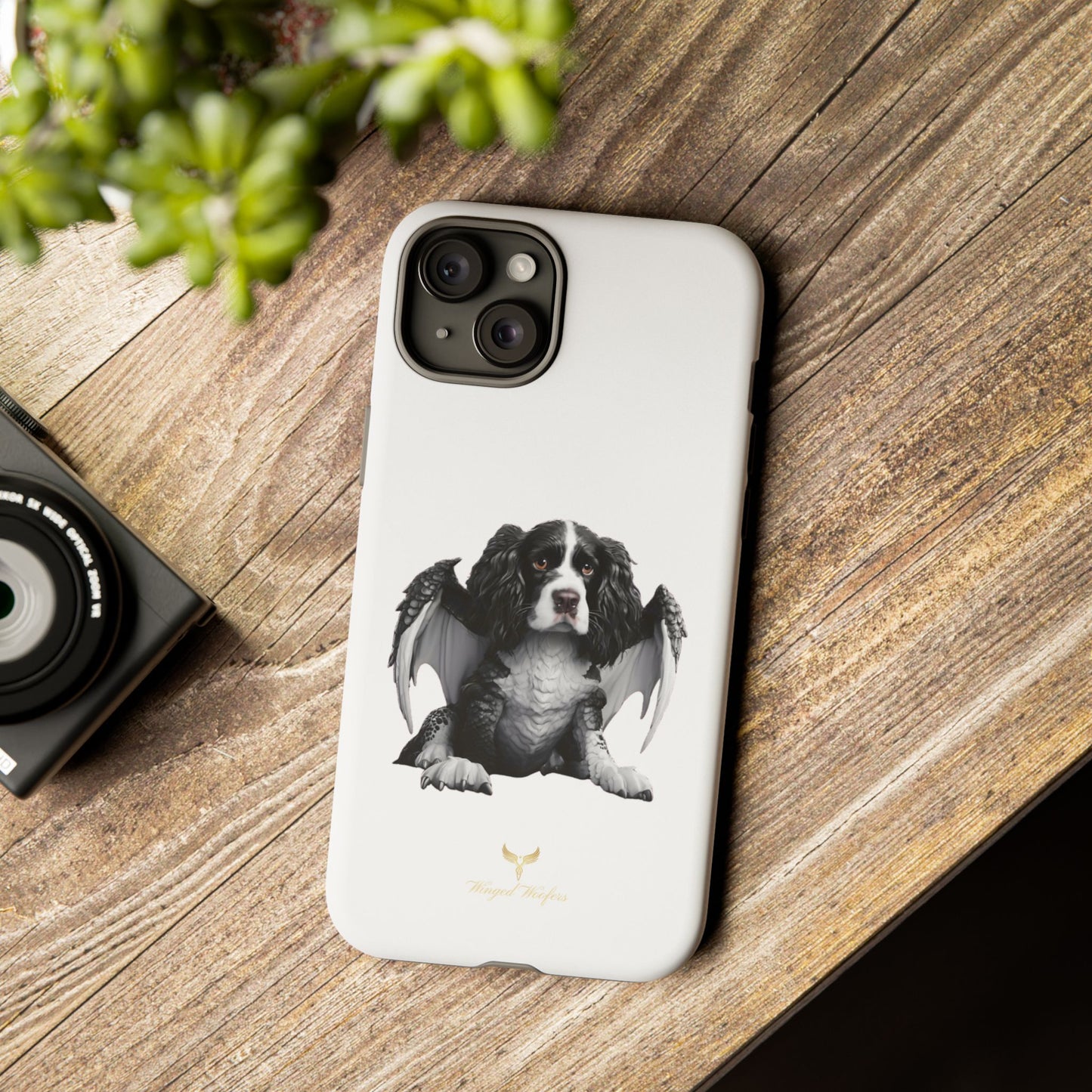 Springer Spaniel Puppy Dragon Winged Dog Phone Case - Tough Cases for Pet Lovers