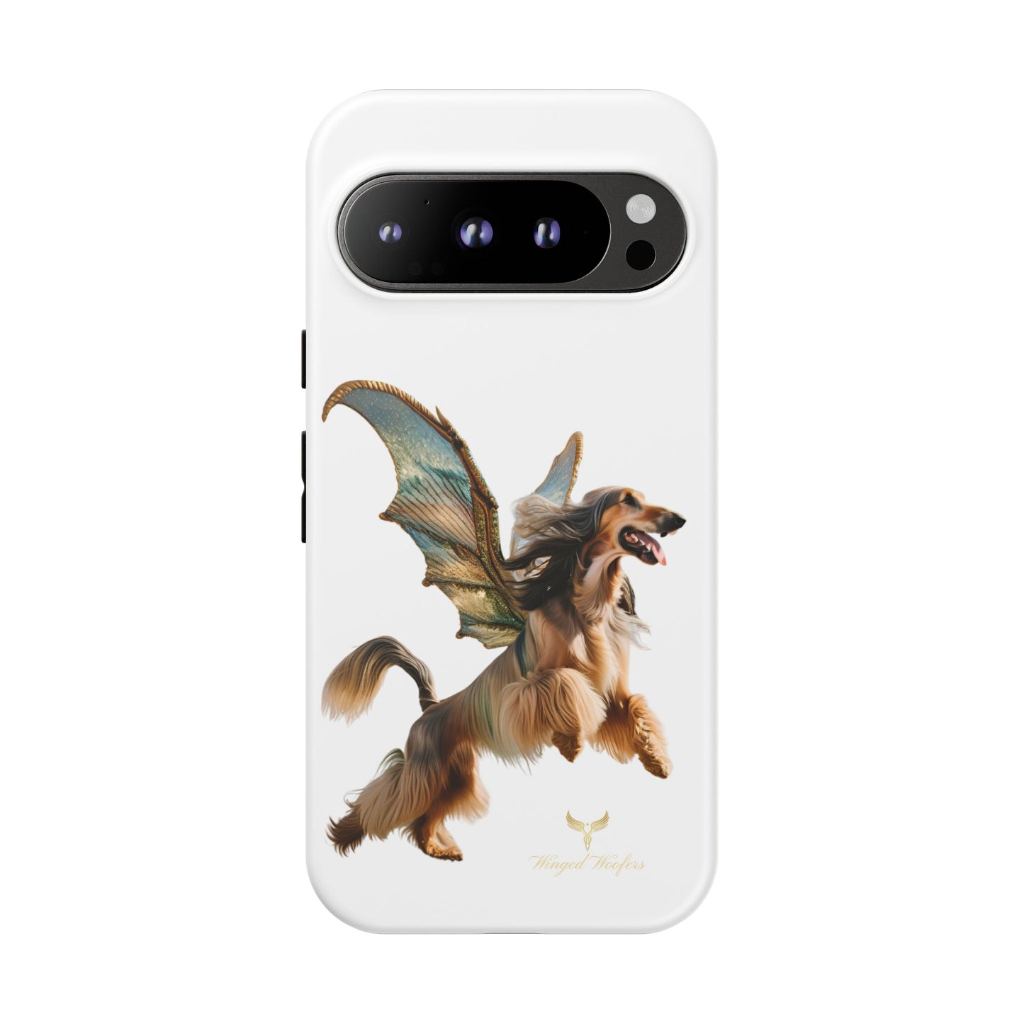 Magical Afghan Hound Dog Phone Case - Tough Cases with Winged Design