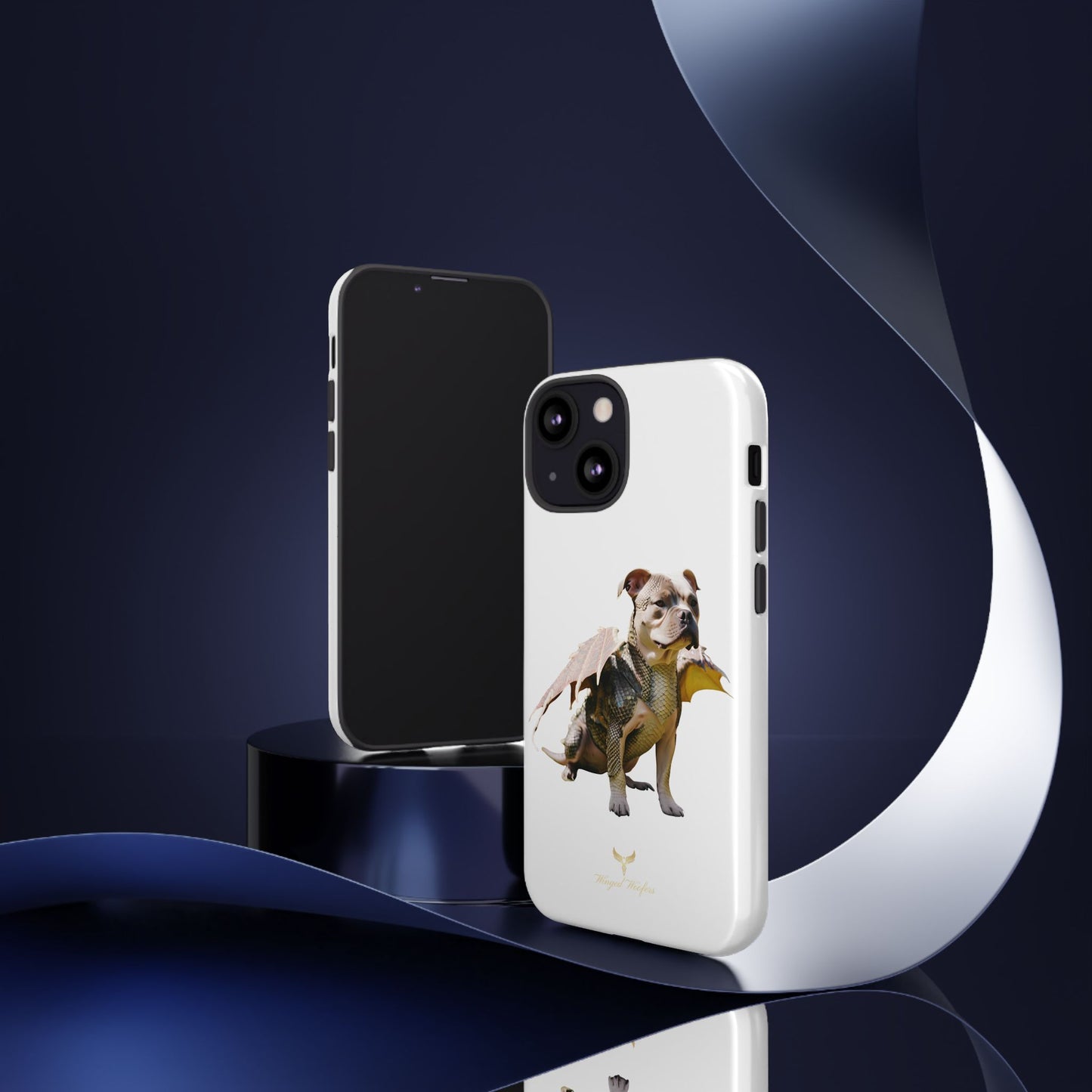 Staffordshire Bulldog Dragon Tough Phone Case - Unique Animal Design for Pet Lovers