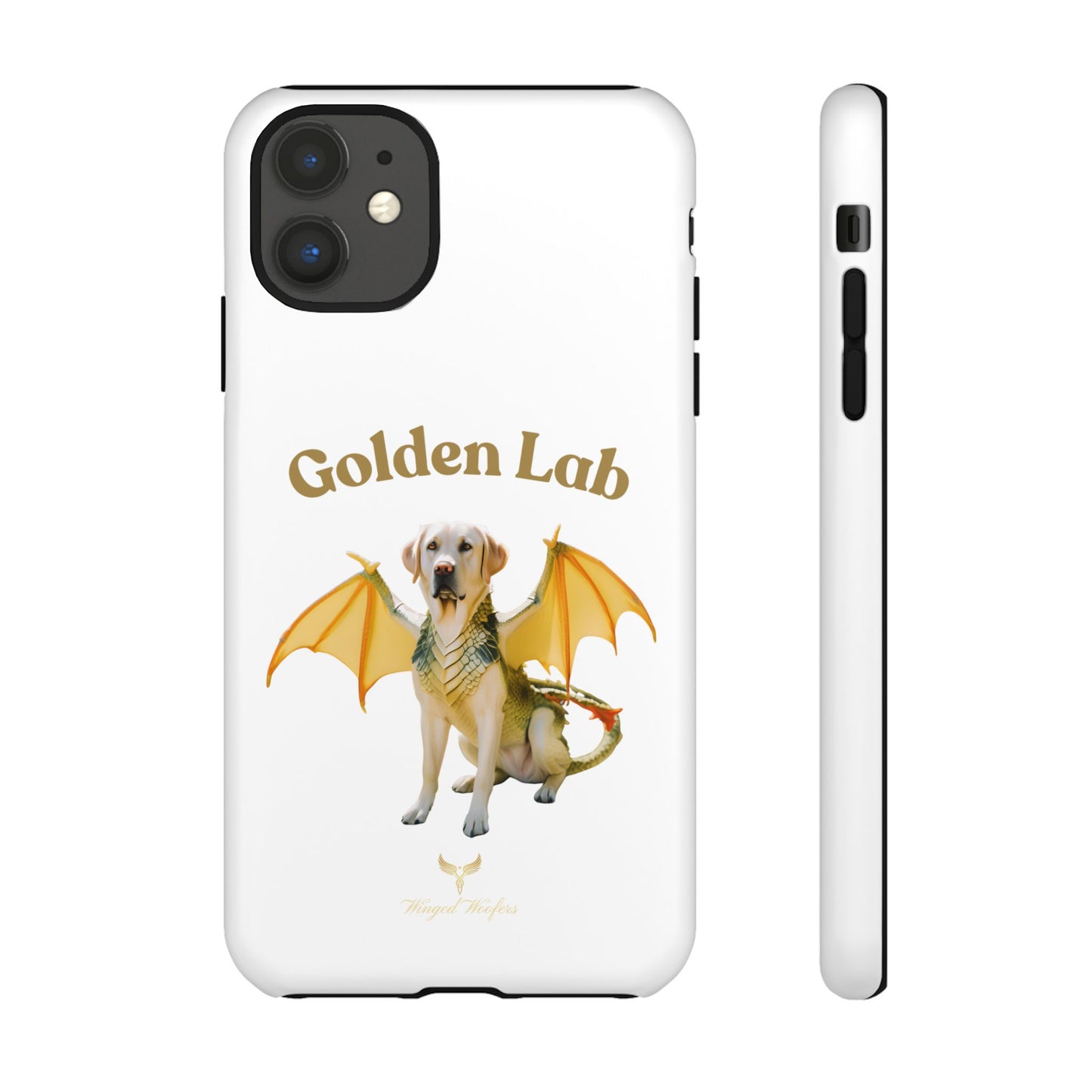 Golden Lab Dragon Phone Case - Tough Protection with a Fun Twist