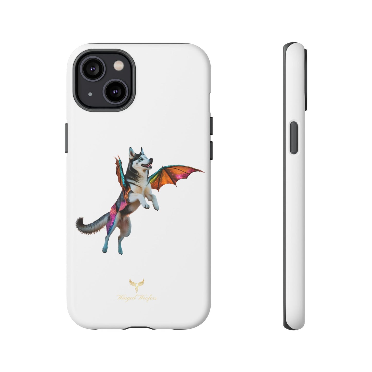 Magical Husky Pet Phone Case - Winged Dog Design | Tough Cases | Unique Animal Lover Gift