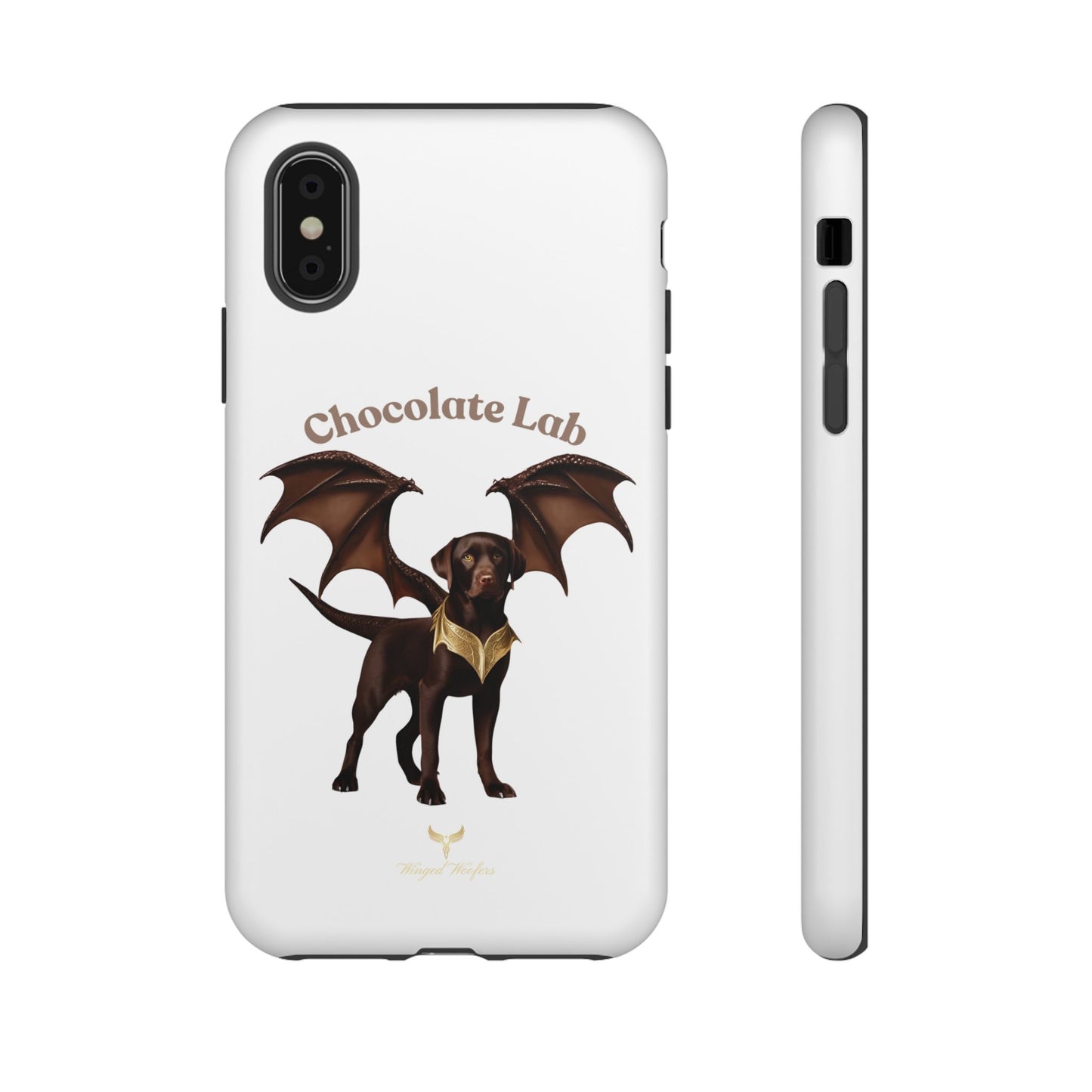 Chocolate Lab Dragon Phone Case - Tough & Stylish for Dog Lovers