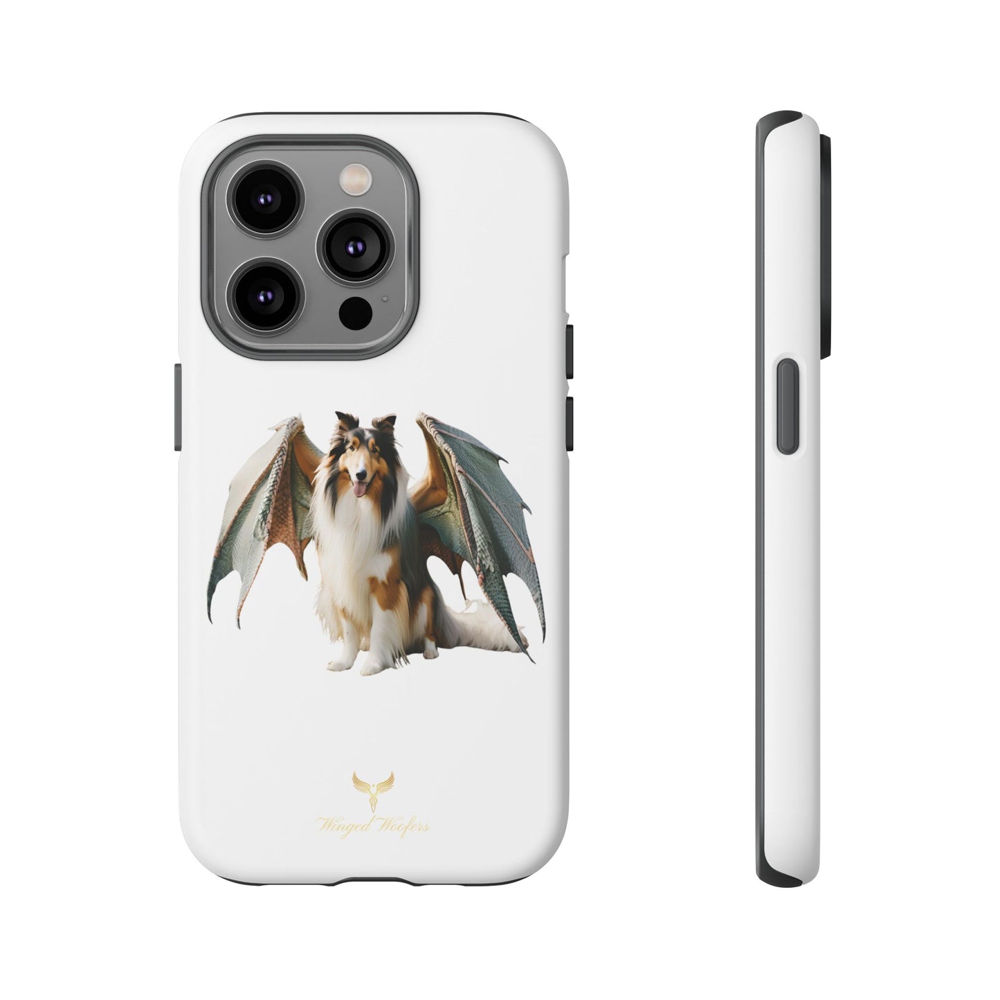 Majestic Dragon Wing Rough Collie Dog Phone Case - Tough Cases for Pet Lovers