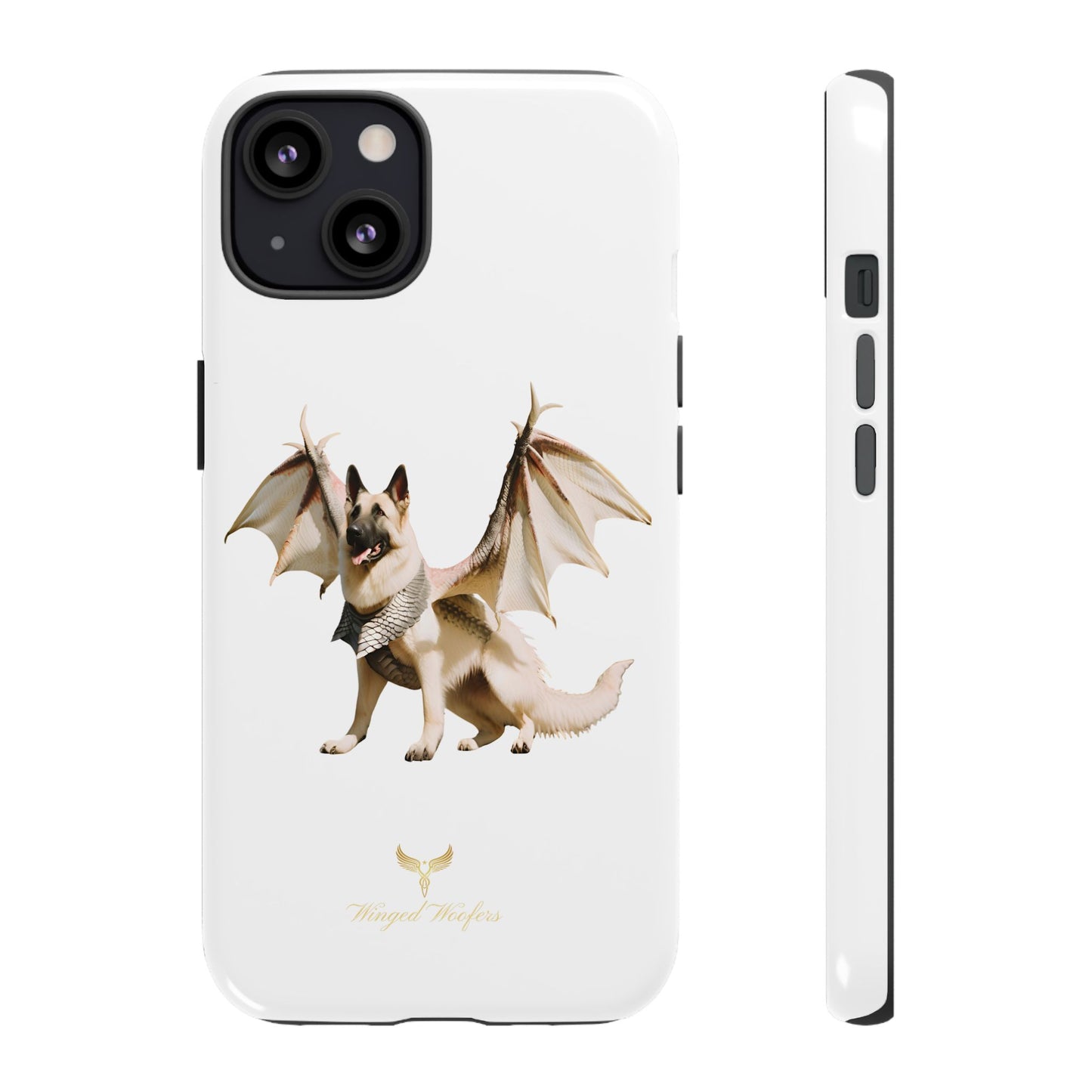 Magical White German Shepherd Dragon Dog Phone Case - Tough, Stylish Protection