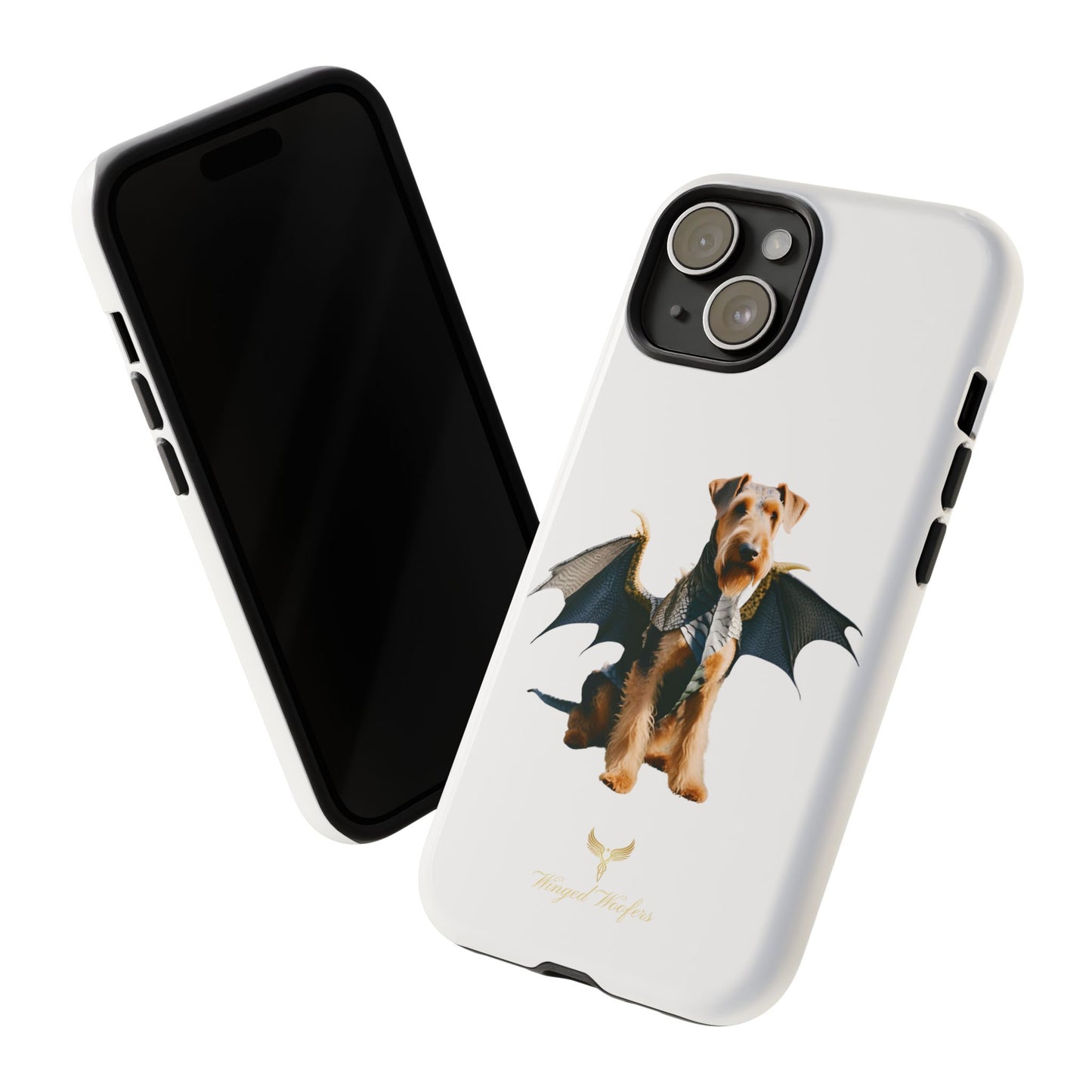 Cool Dragon Airedale Terrier Dog Phone Case - Tough Cases for Pet Lovers