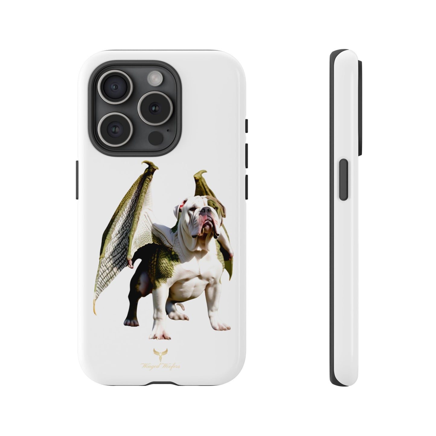 English Bulldog Dragon Phone Case - Tough & Unique Design