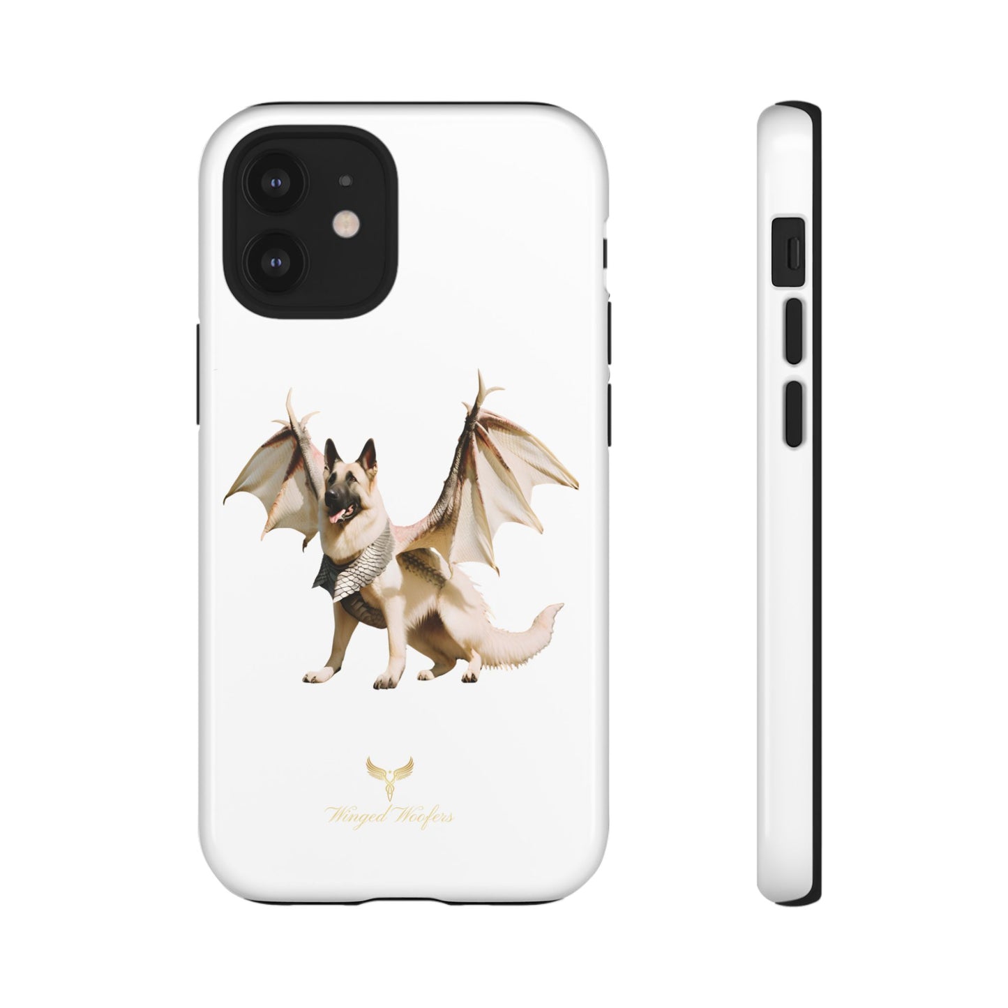 Magical White German Shepherd Dragon Dog Phone Case - Tough, Stylish Protection