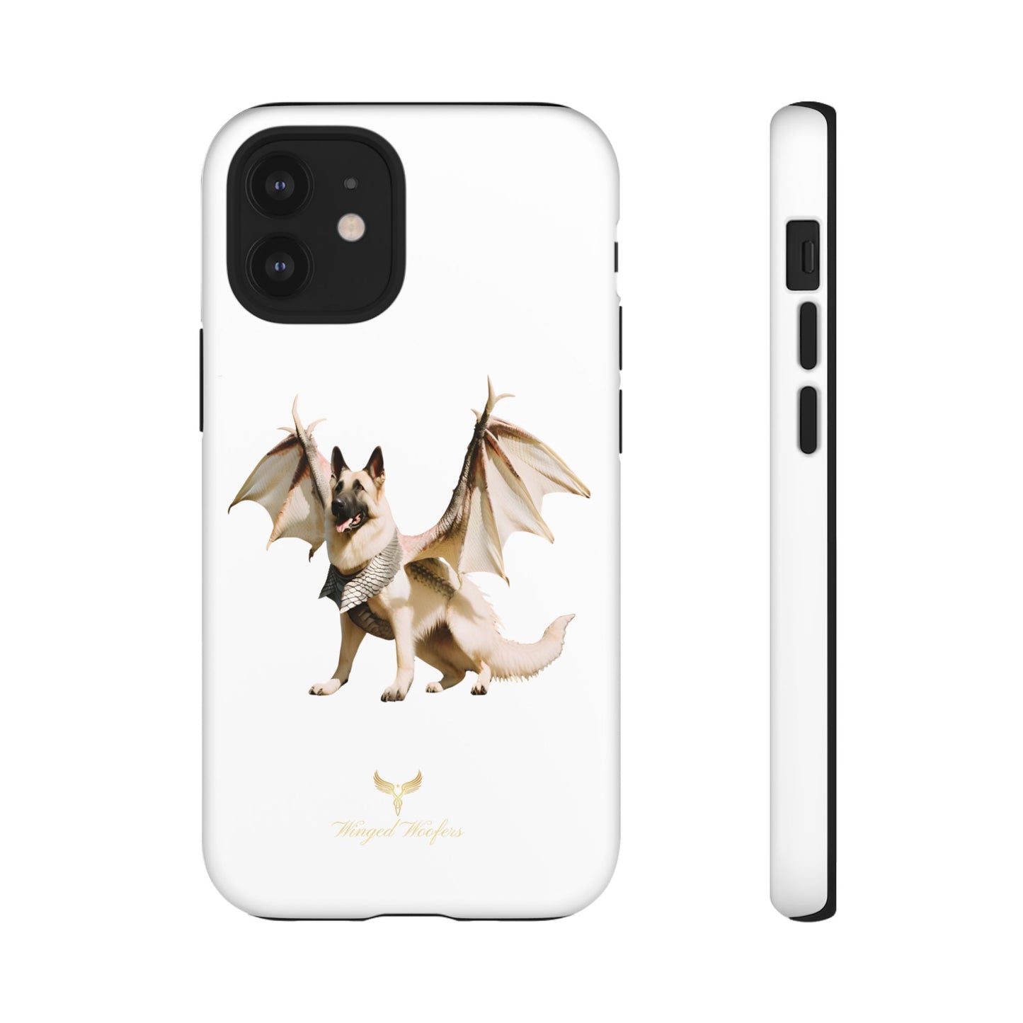 Magical White German Shepherd Dragon Dog Phone Case - Tough, Stylish Protection