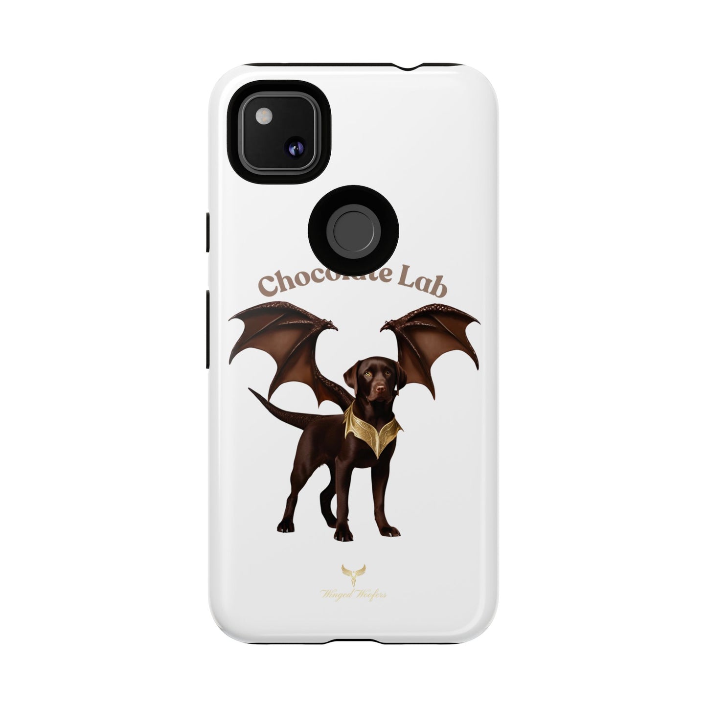 Chocolate Lab Dragon Phone Case - Tough & Stylish for Dog Lovers