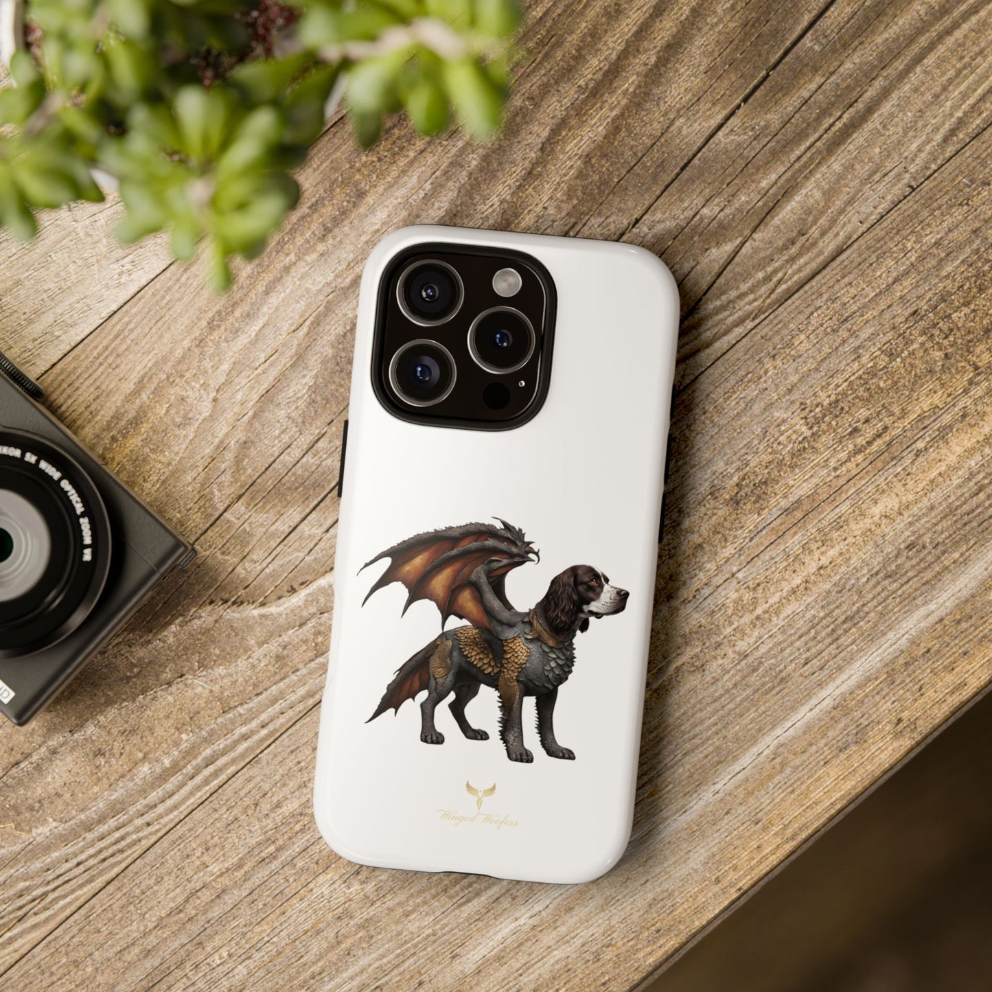 Fantasy Springer Spaniel as a Dragon Phone Case - Tough Cases for Pet Lovers