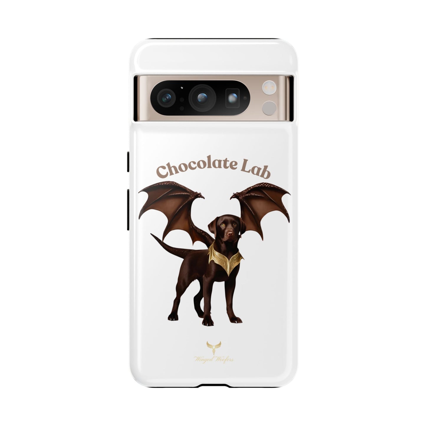 Chocolate Lab Dragon Phone Case - Tough & Stylish for Dog Lovers