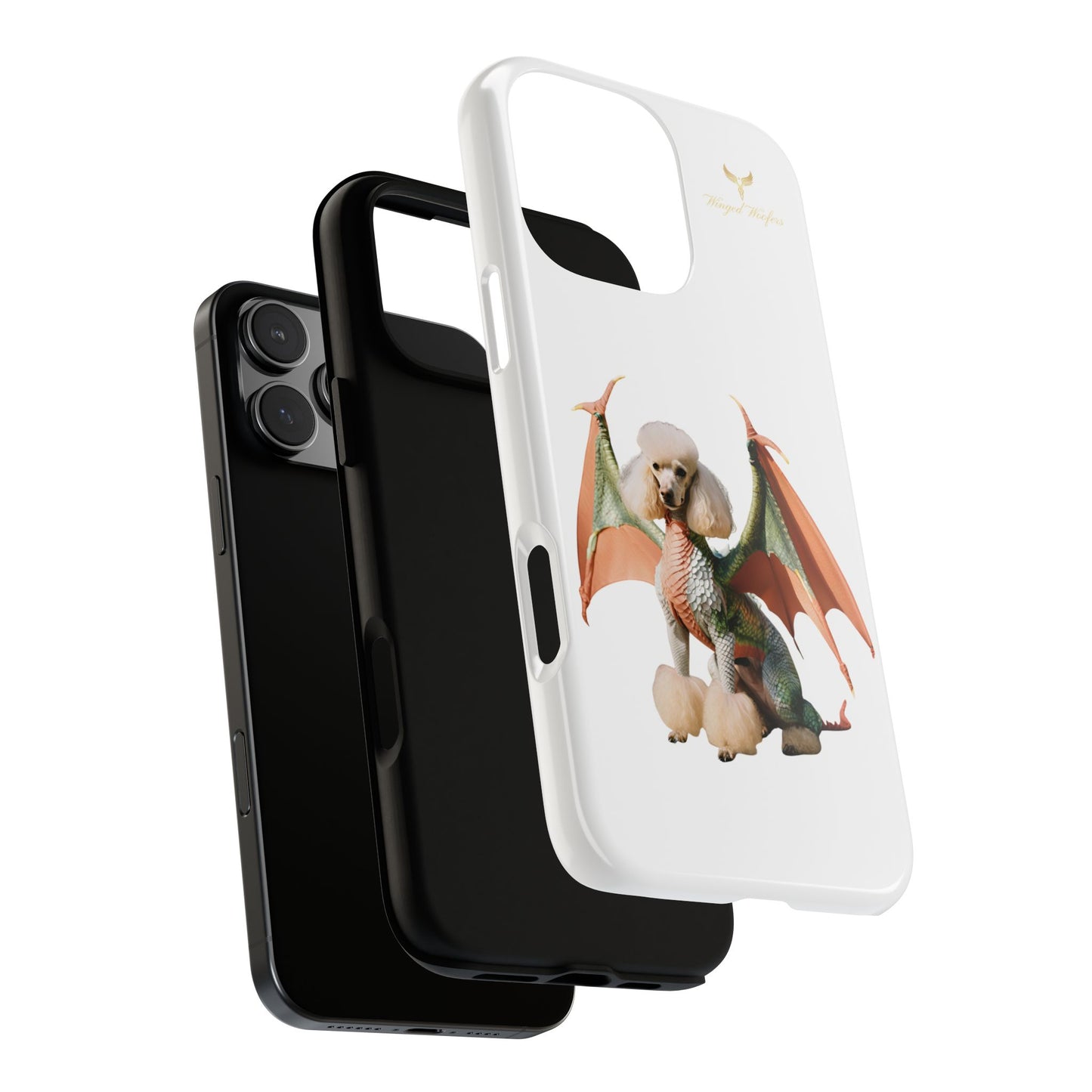 Unique Dragon Poodle Phone Case - Tough Cases for Pet Lovers