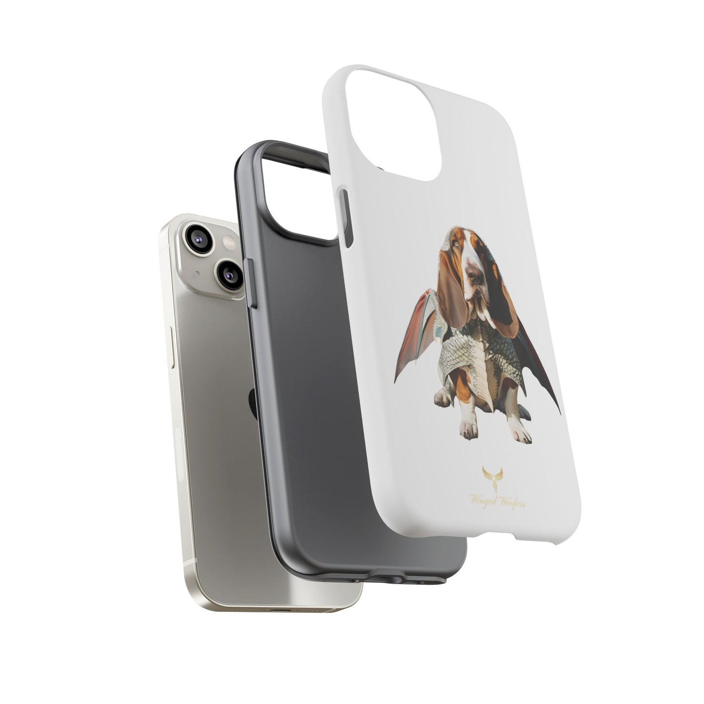 Whimsical Basset Hound Dog Phone Case - Tough Cases for Animal Lovers