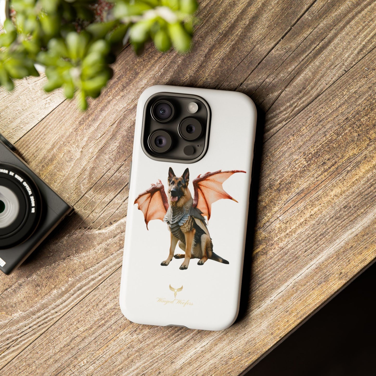 Mythical German Shepherd with Wings Dog iPhone Case | Tough Cases for Pet Lovers