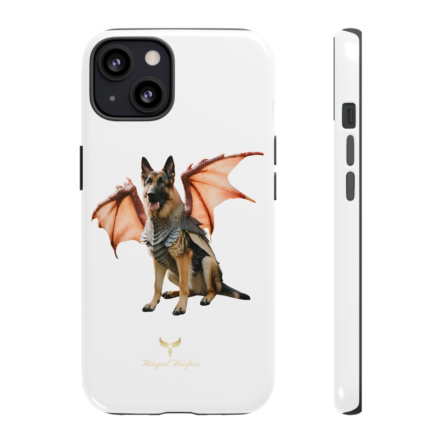 Mythical German Shepherd with Wings Dog iPhone Case | Tough Cases for Pet Lovers