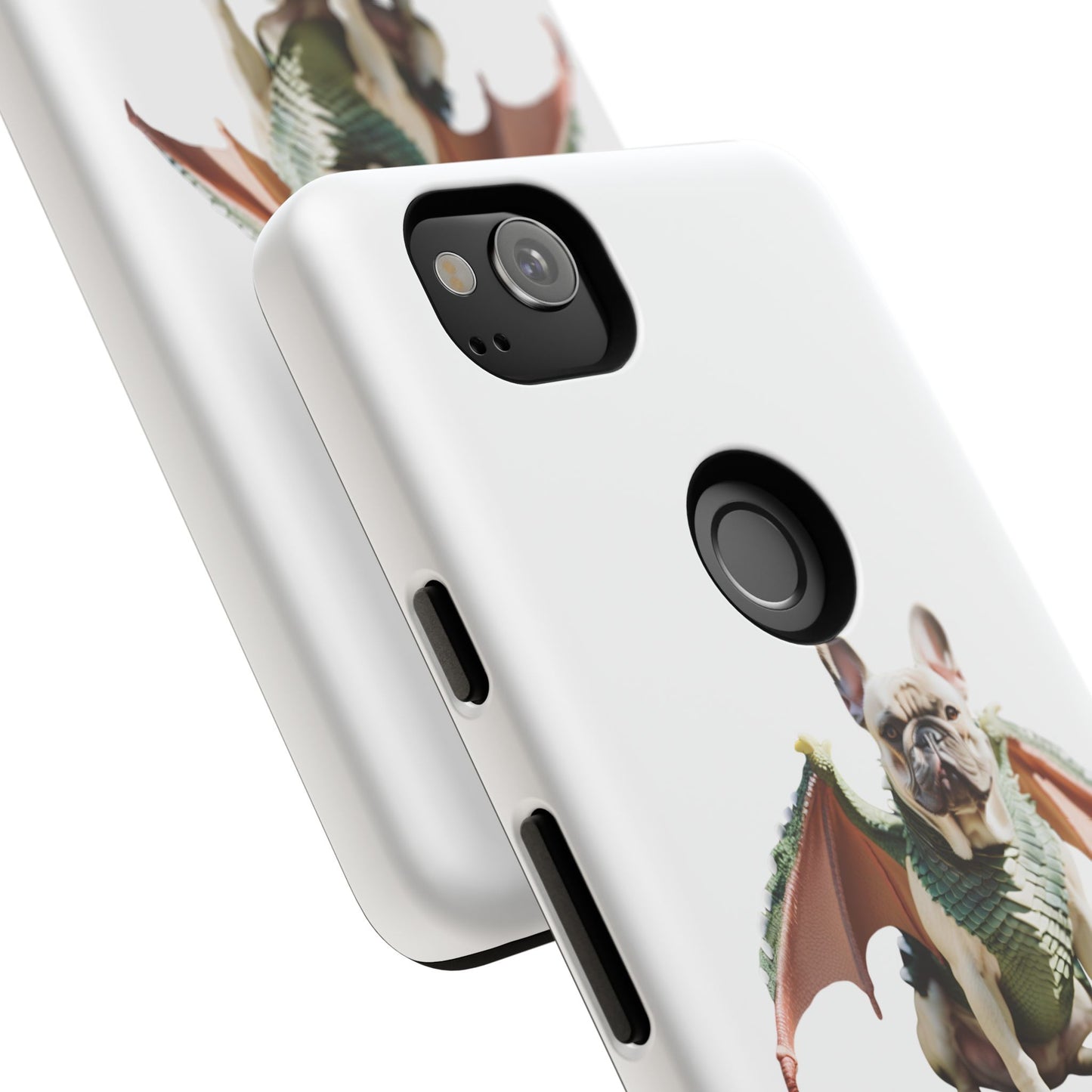 Fantasy French Bulldog Pet Phone Case with Dog in Wings Design