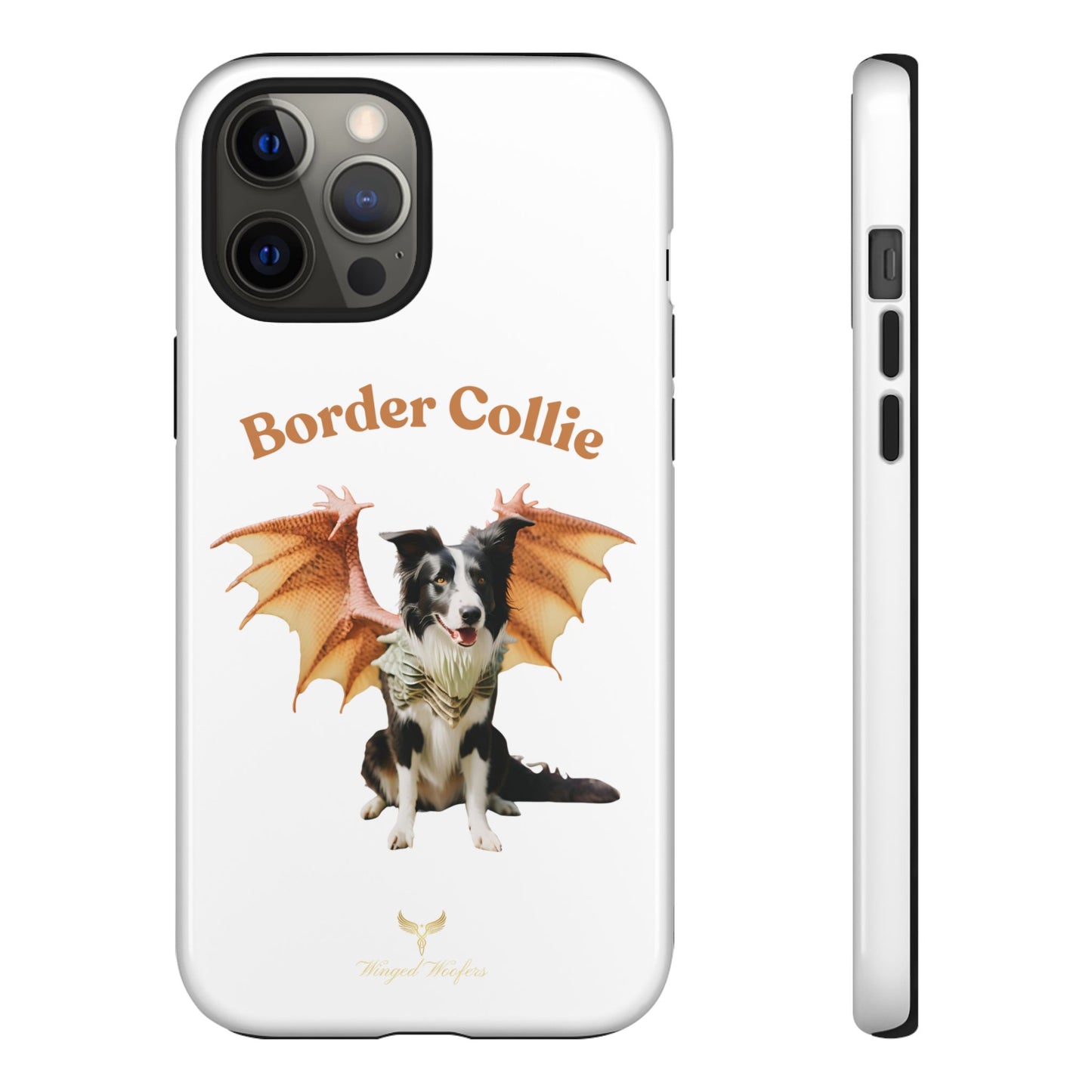 Border Collie Dragon Phone Case - Tough Cases for Dog Lovers