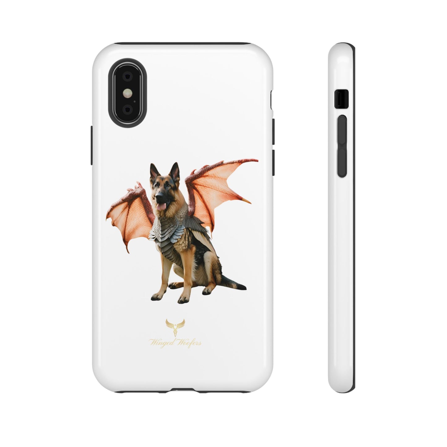 Mythical German Shepherd with Wings Dog iPhone Case | Tough Cases for Pet Lovers