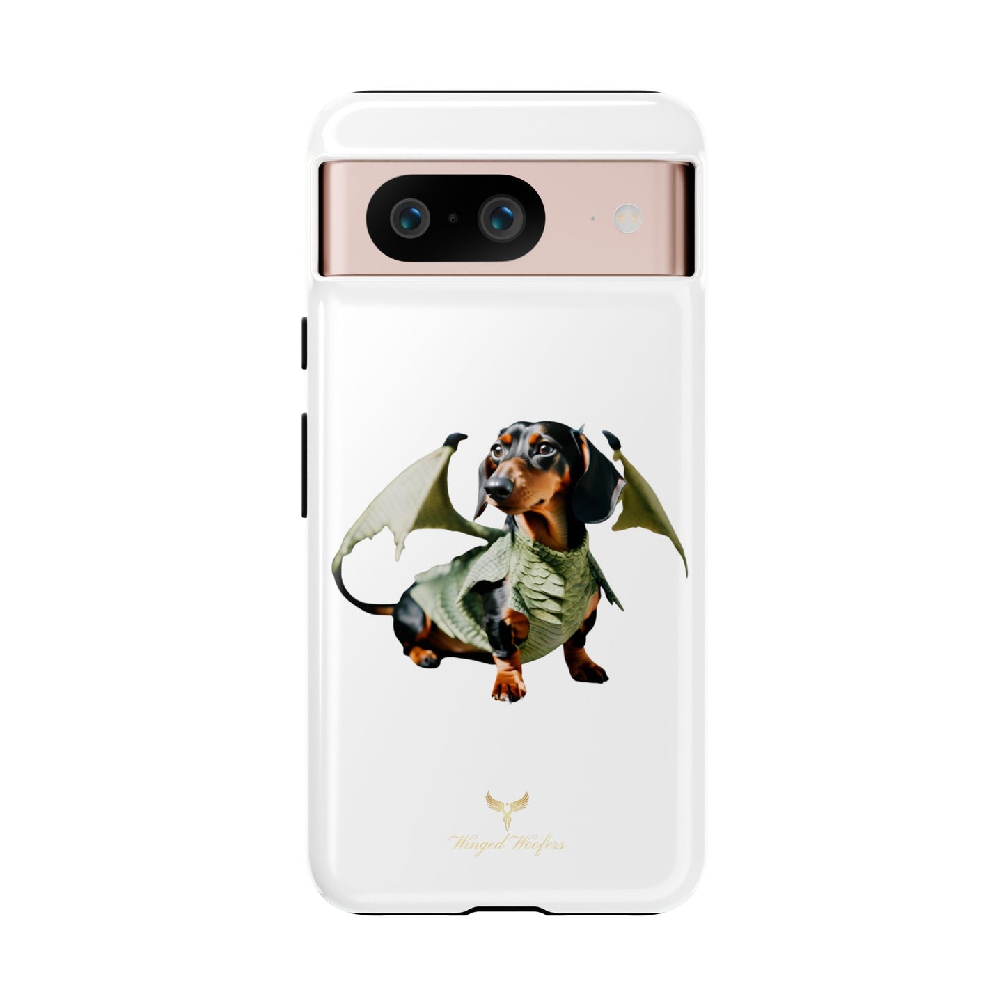 Whimsical Dragon Dog Phone Case - Tough Cases for Pet Lovers