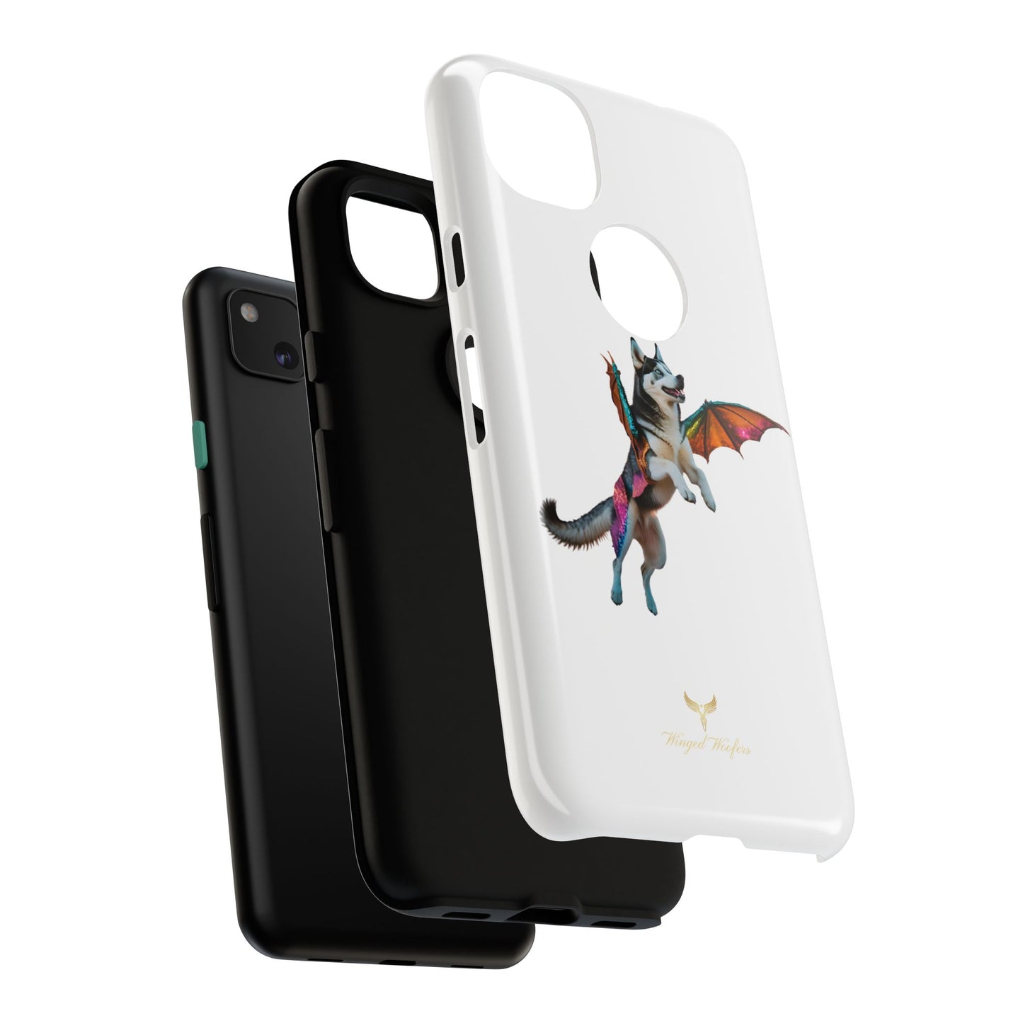 Magical Husky Pet Phone Case - Winged Dog Design | Tough Cases | Unique Animal Lover Gift