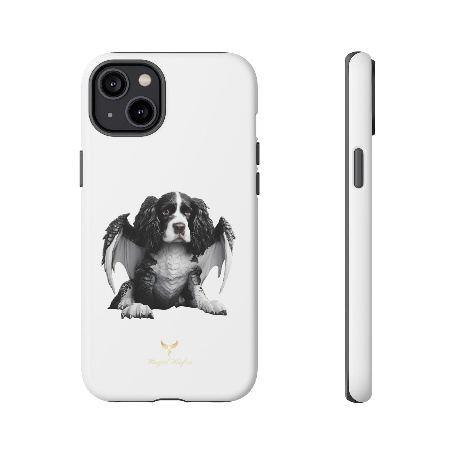 Springer Spaniel Puppy Dragon Winged Dog Phone Case - Tough Cases for Pet Lovers