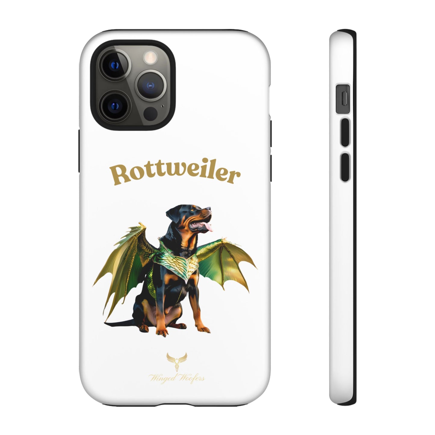 Rottweiler Dragon Wings Phone Case - Tough Cases for Dog Lovers